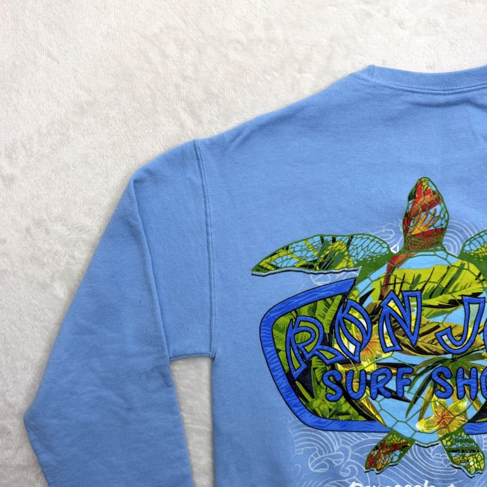 Ron Jon Surf Shop Ron Jon Surf Shop Sweatshirt Mens Small Blue Fleece Pullover Graphic Print Logo Size US S / EU 44-46 / 1 - 6 Thumbnail