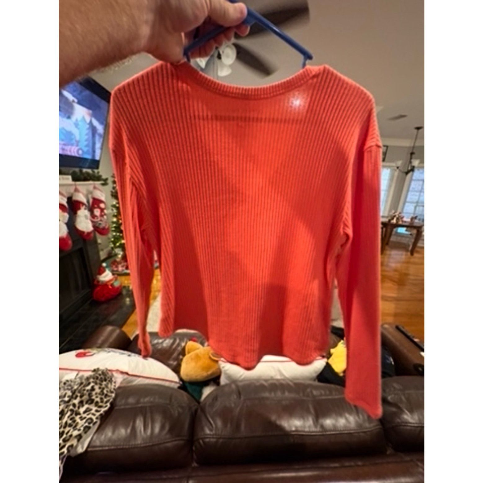 American Eagle Outfitters American Eagle Soft & Sexy Ribbed Top Women’s Small Peach Size S / US 4 / IT 40 - 4 Thumbnail
