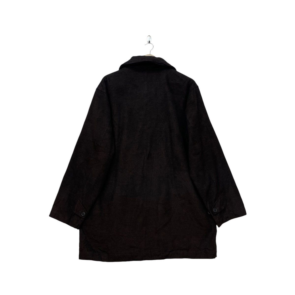 Autumn Cashmere × Designer 💥Vintage Intermezzo i Tessuti italy Long Coat Jacket Size US L / EU 52-54 / 3 - 4 Thumbnail