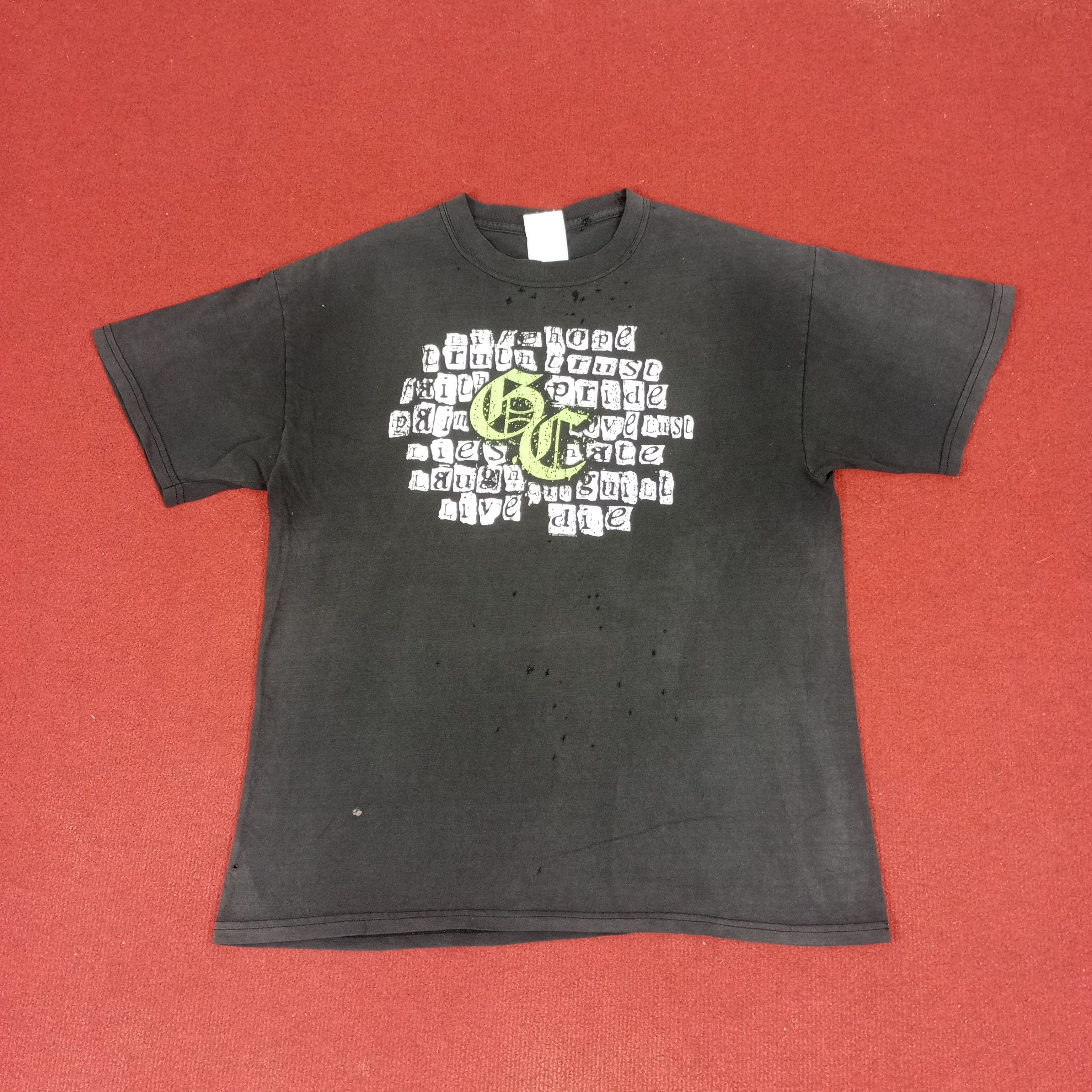 Band Tees × Vintage Good Charlotte Music Tshirt Vintage Distressed Tshirt Size US L / EU 52-54 / 3 - 1 Thumbnail