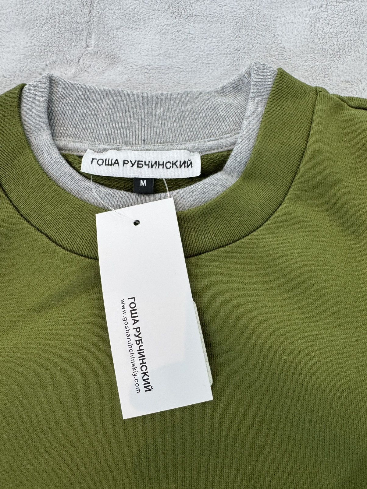 Gosha Rubchinskiy GOSHA RUBCHINSKIY DOUBLE SLEEVE FLAG SWEAT Size US M / EU 48-50 / 2 - 3 Thumbnail