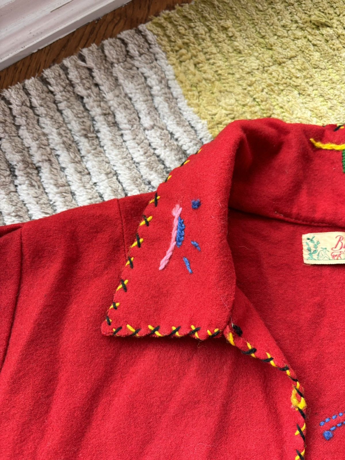 Vintage 1940s Mexican Wool Jacket 1950s Vintage Embroidered By Mikes Size M / US 6-8 / IT 42-44 - 12 Thumbnail