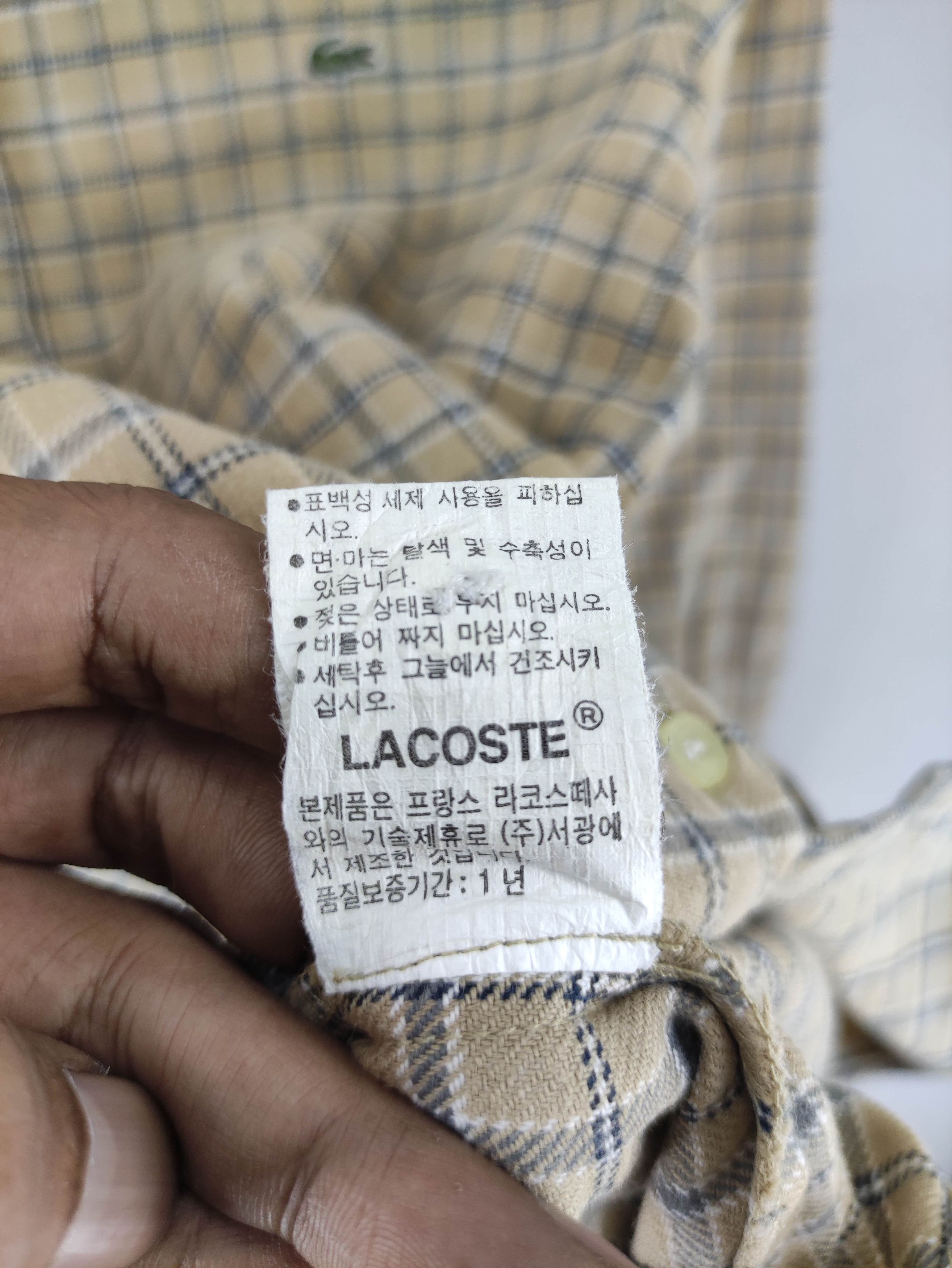 Lacoste Vintage Lacoste Sport Flannel Shirt Button Up Long Sleeve Size S / US 4 / IT 40 - 6 Thumbnail
