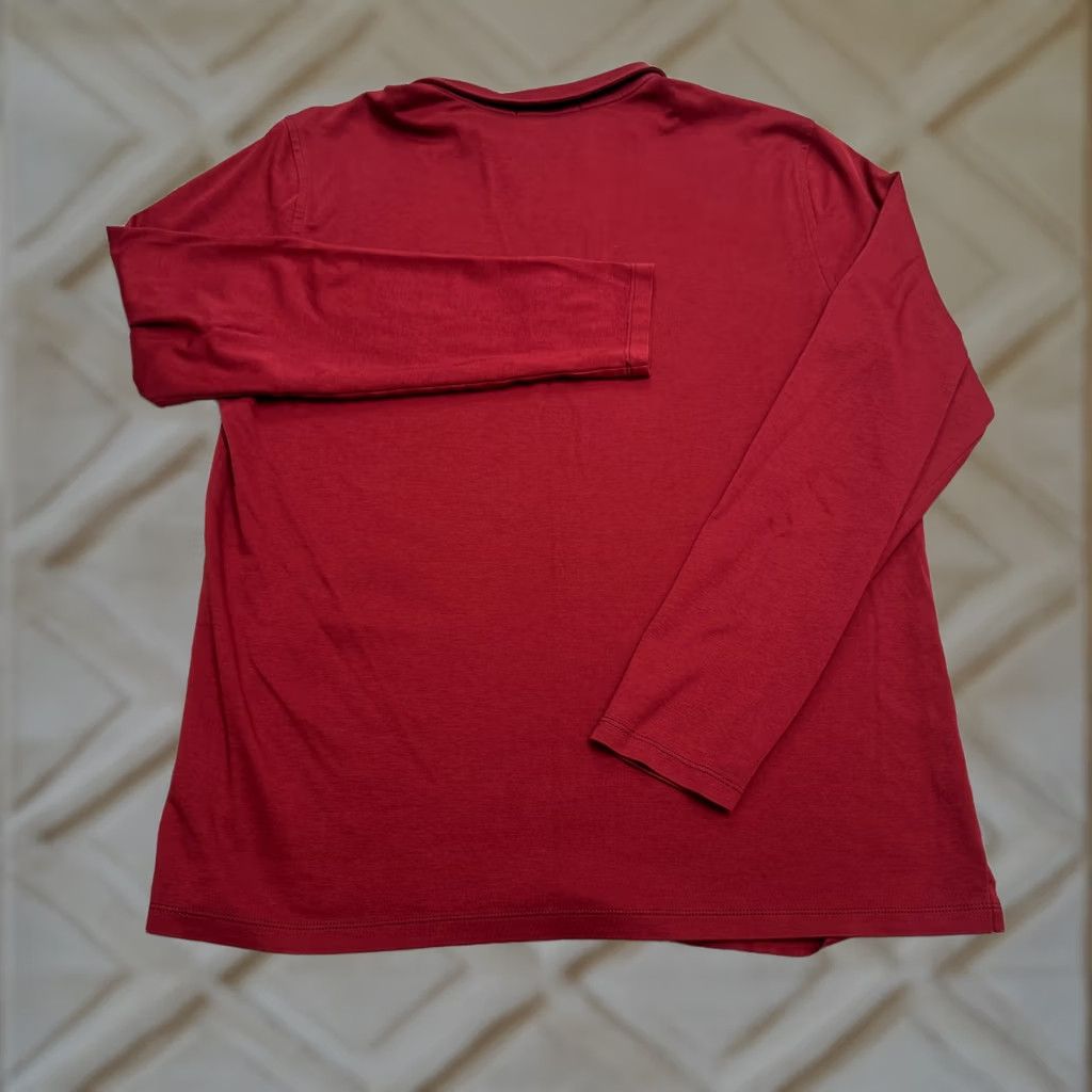 Vintage Robert Barakett Polo Shirt Men XL Red Long Sleeve Knit 100% Cotton Casual Classic Sports Size US XL / EU 56 / 4 - 1 Thumbnail