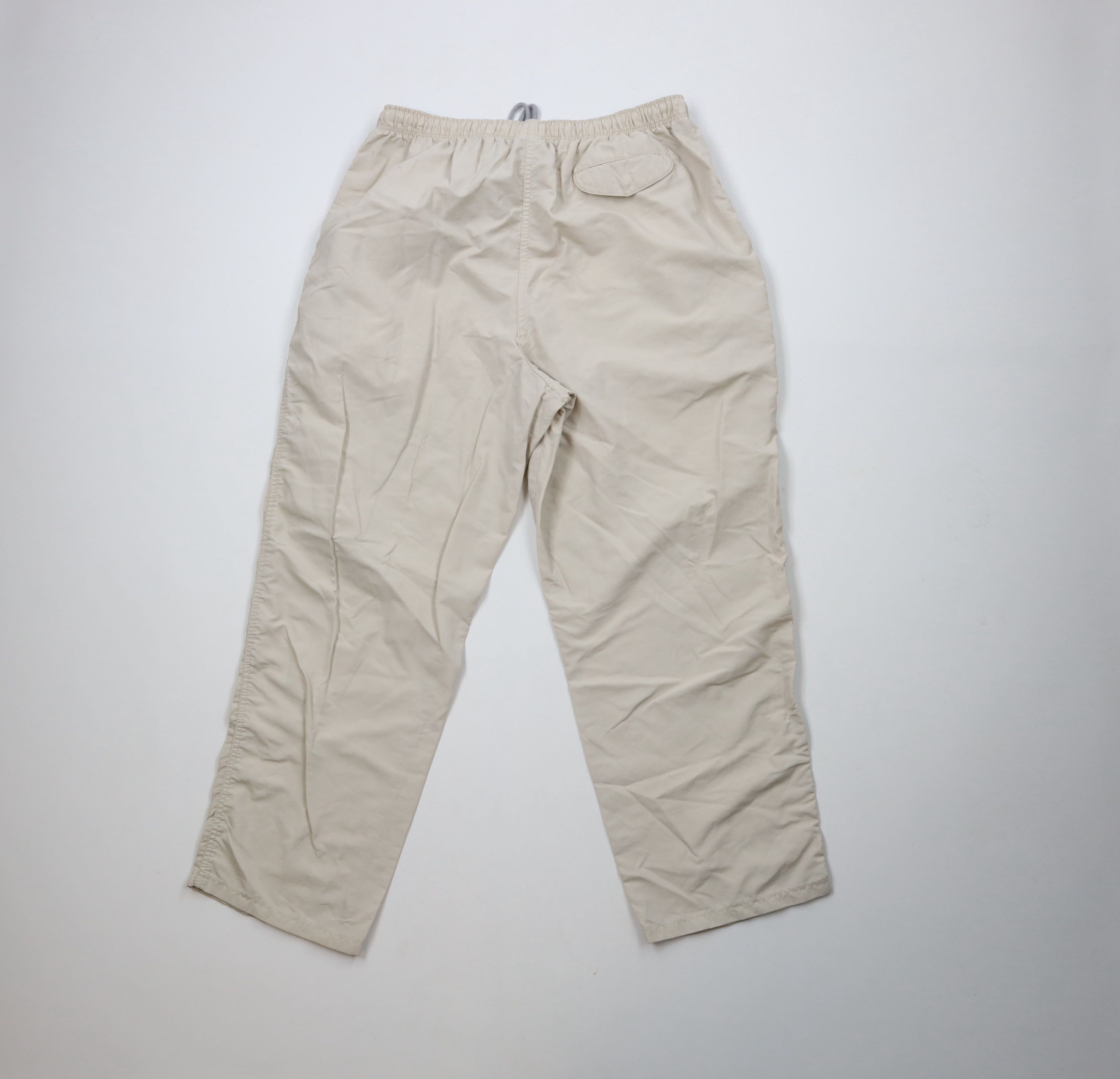 Lands' End × Vintage Vintage 90s Lands End Wide Leg Windbreaker Pants Beige USA Size 38" / US 16 / IT 52 - 12 Thumbnail