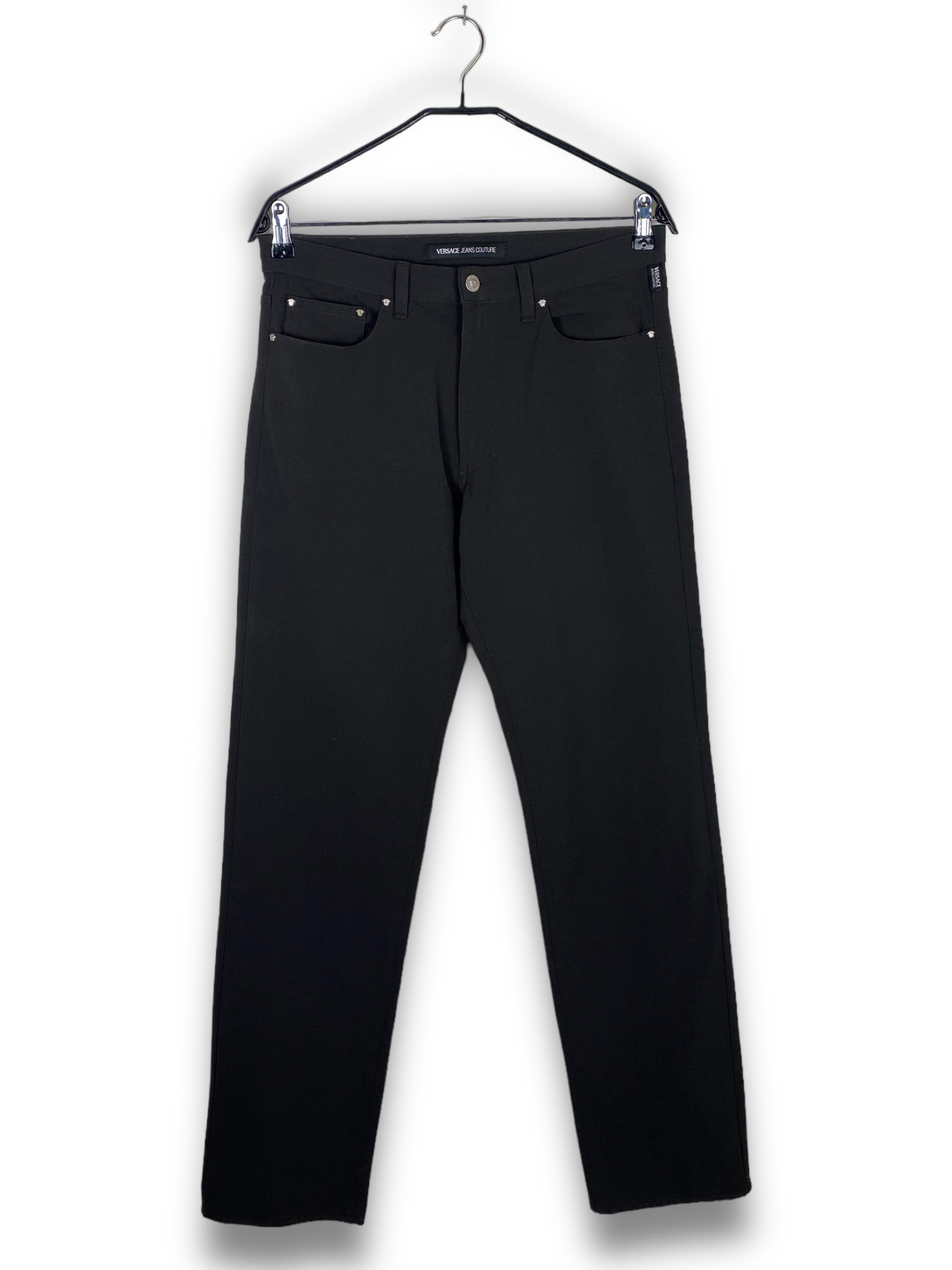 Versace Jeans Couture Vintage VERSACE Black Pants M495 Size US 31 - 2 Thumbnail