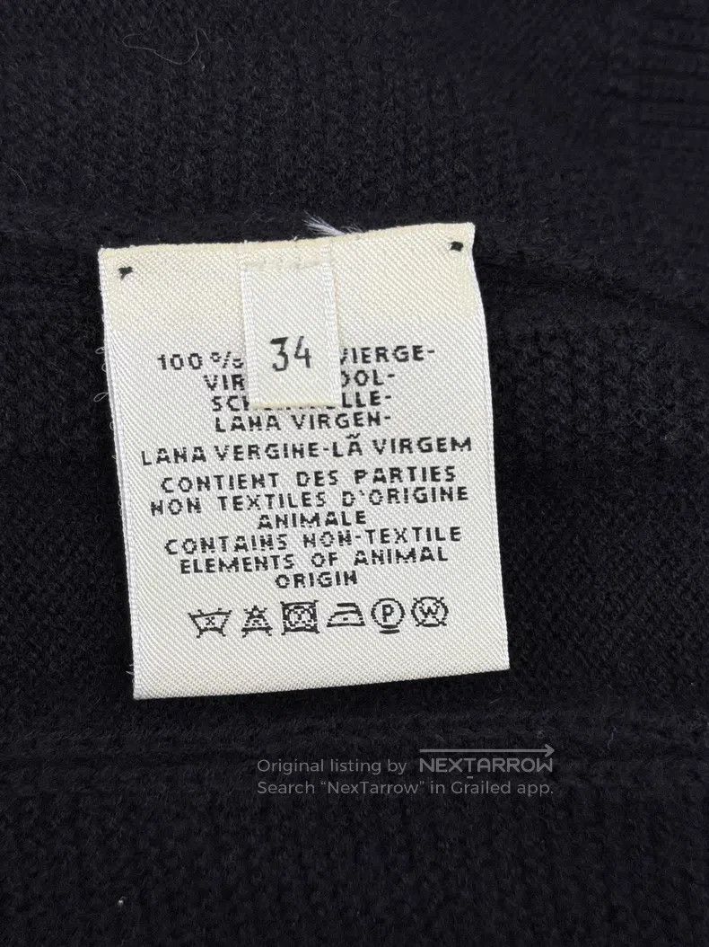 Hermes Hermes Black textured long cashmere knit cardigan Size XXS / US 00 / IT 34 - 5 Thumbnail