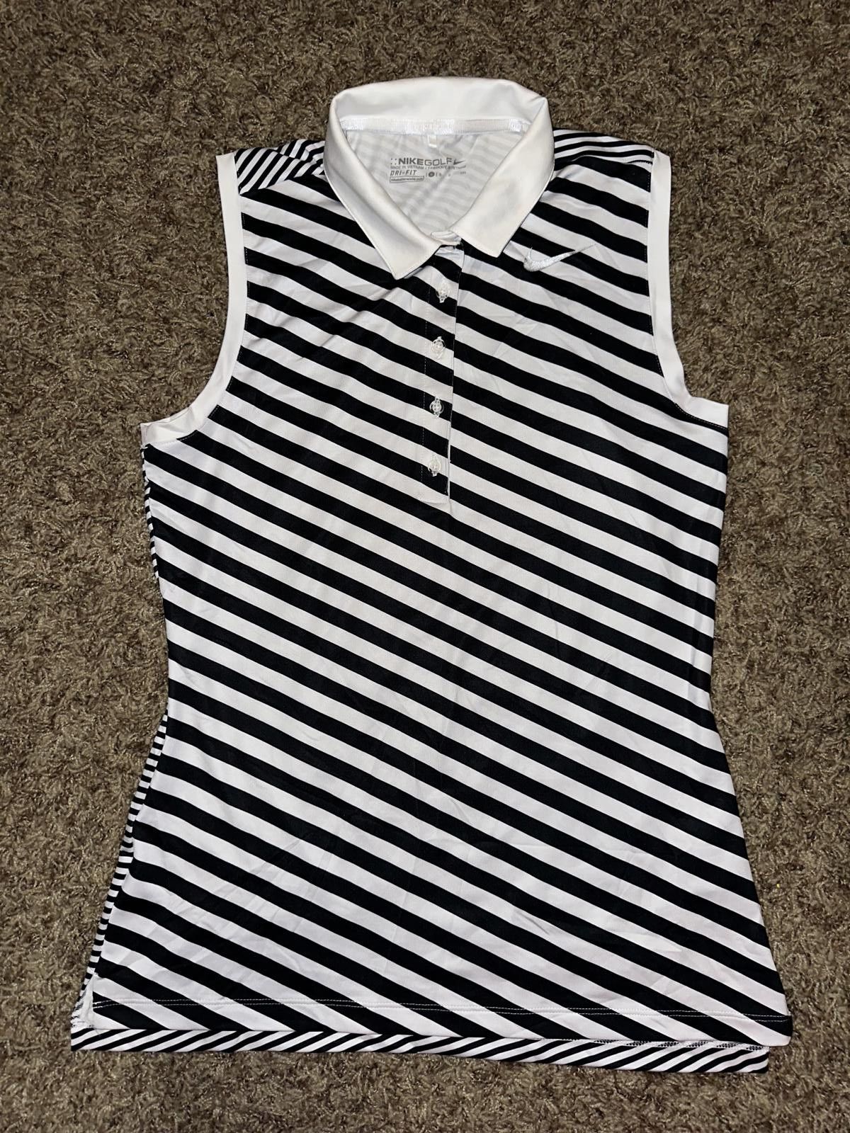 Nike Nike Women's Precision Print Sleeveless Golf Polo Sample Size S / US 4 / IT 40 - 1 Thumbnail