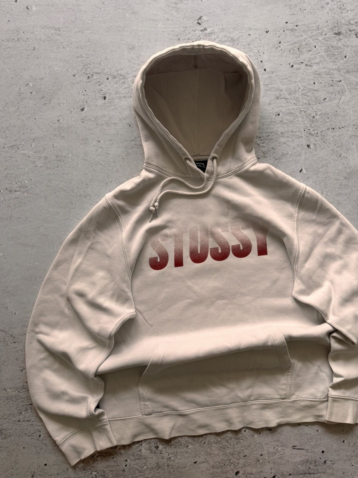 Stussy × Vintage STUSSY CENTER LOGO VINTAGE OVERSIZE HOODIE Size US M / EU 48-50 / 2 - 2 Thumbnail