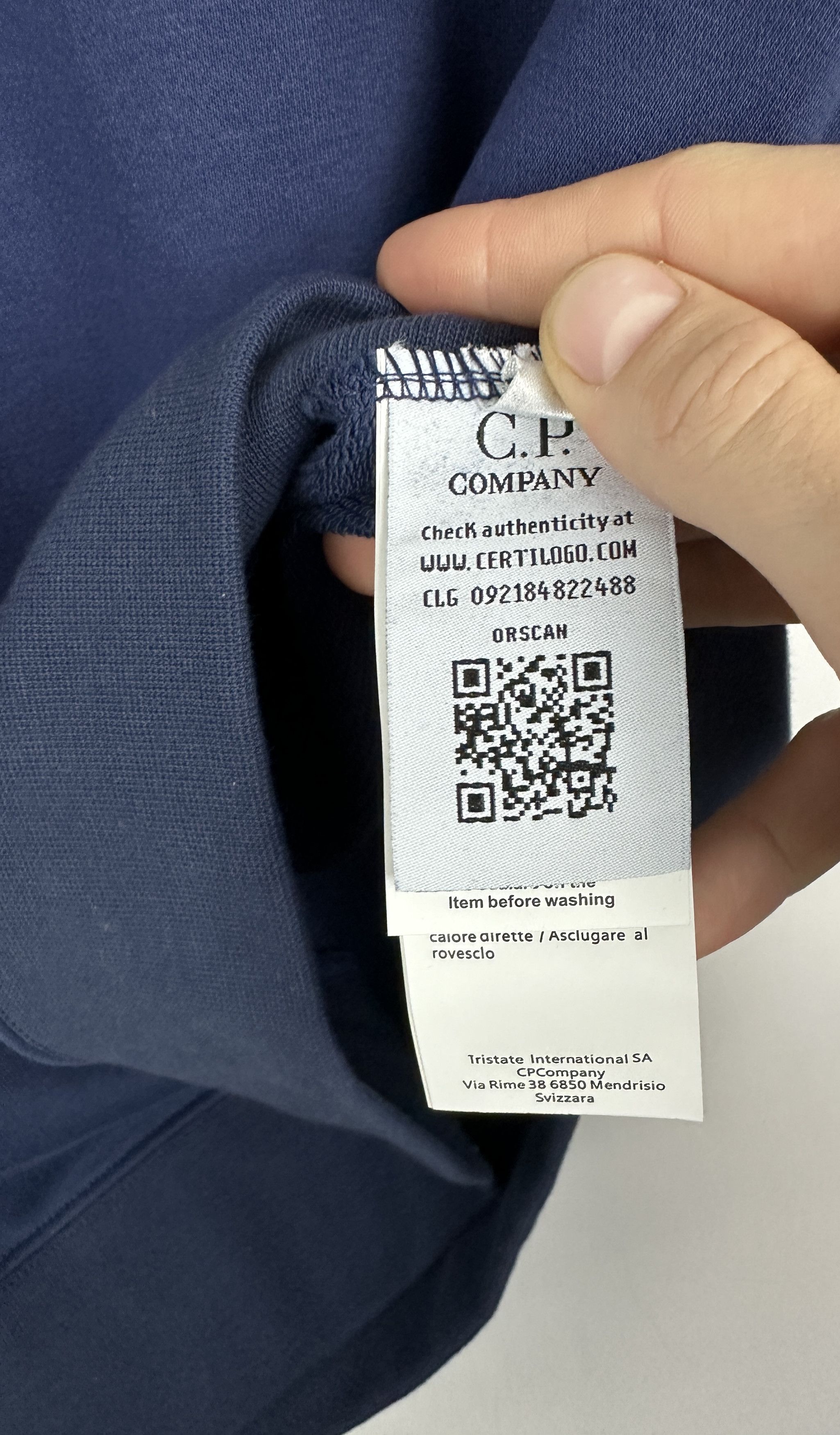 C.P. Company C.P Company men basic sweatshirt navy Size US S / EU 44-46 / 1 - 6 Thumbnail