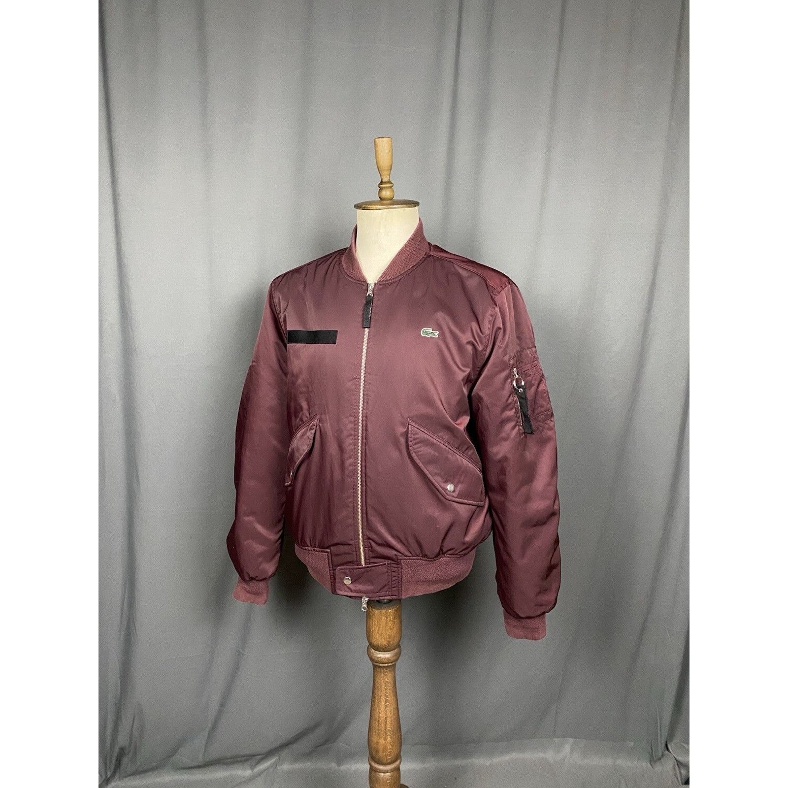 Lacoste Lacoste LIVE! Dark Red Burgundy Insulated Padded Winter Bomb Size US XXL / EU 58 / 5 - 3 Thumbnail