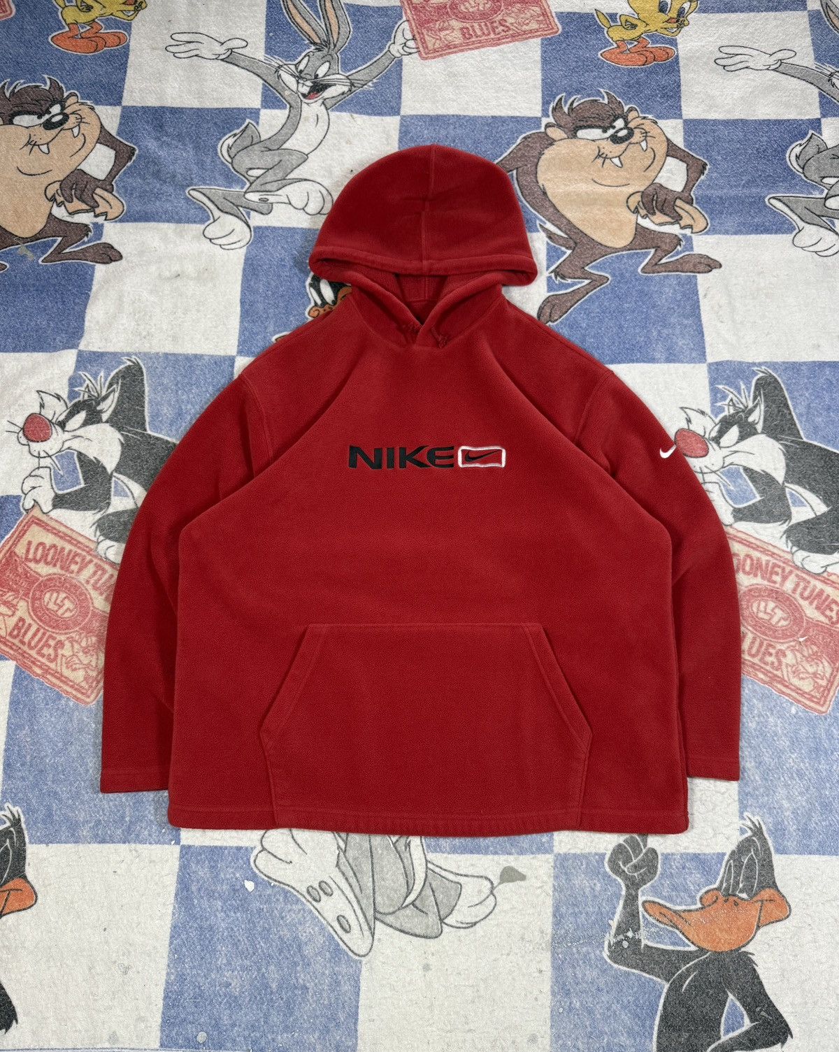 Vintage Nike spell out swoosh fleece sweatshirt