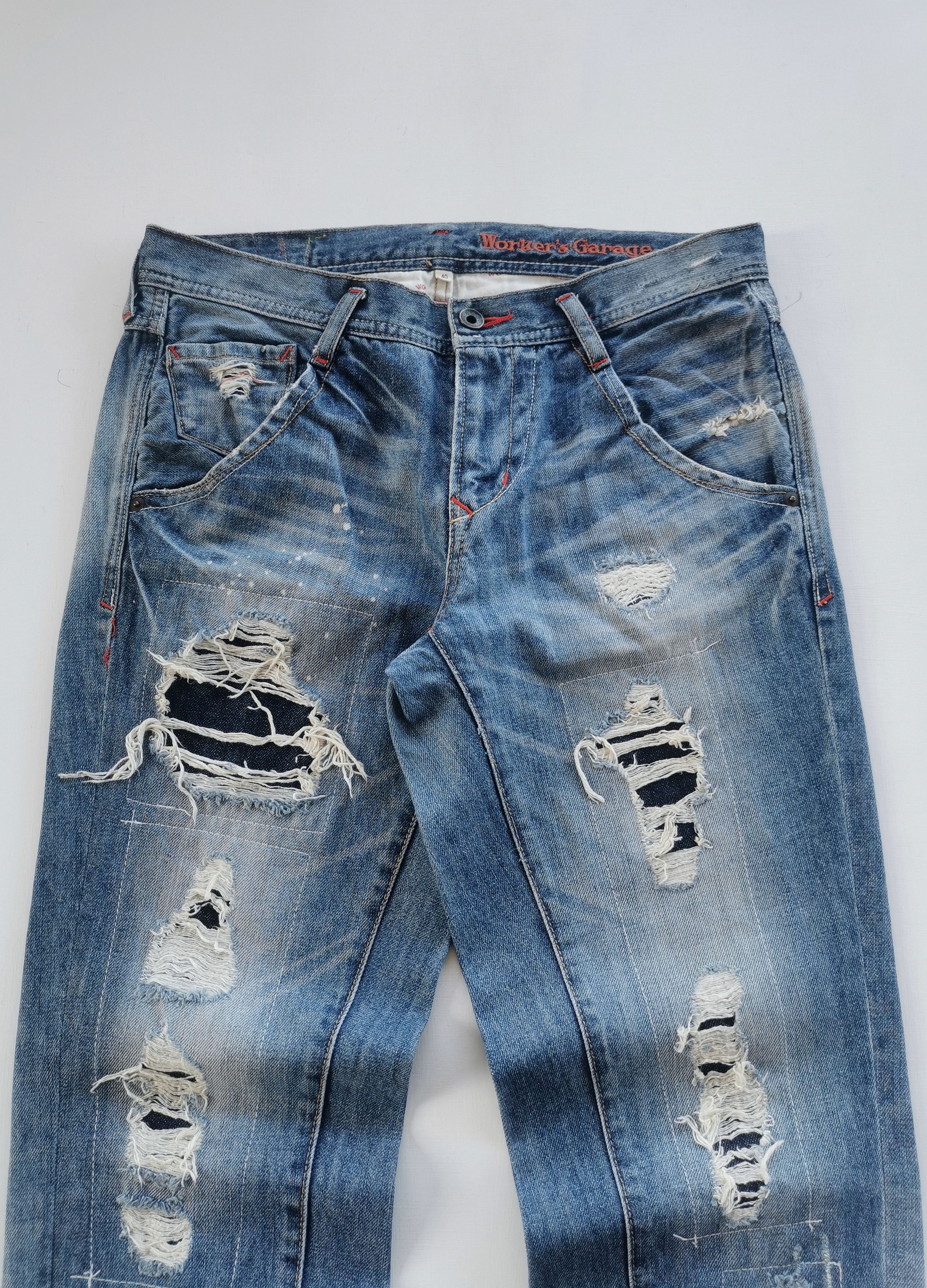 Kapital Distressed Jeans Style Kapital 31x31 Size US 31 - 6 Thumbnail