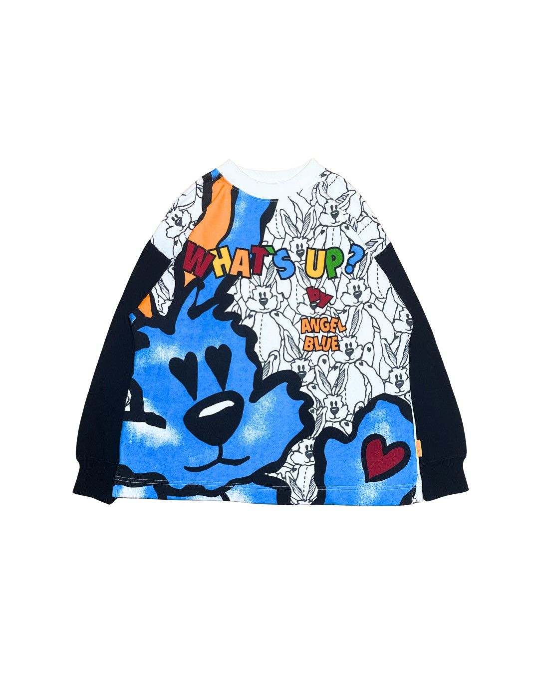 Angel Blue Angel Blue “What’s Up?” Big Graphic Character Sweatshirt Size L / US 10 / IT 46 - 1 Thumbnail