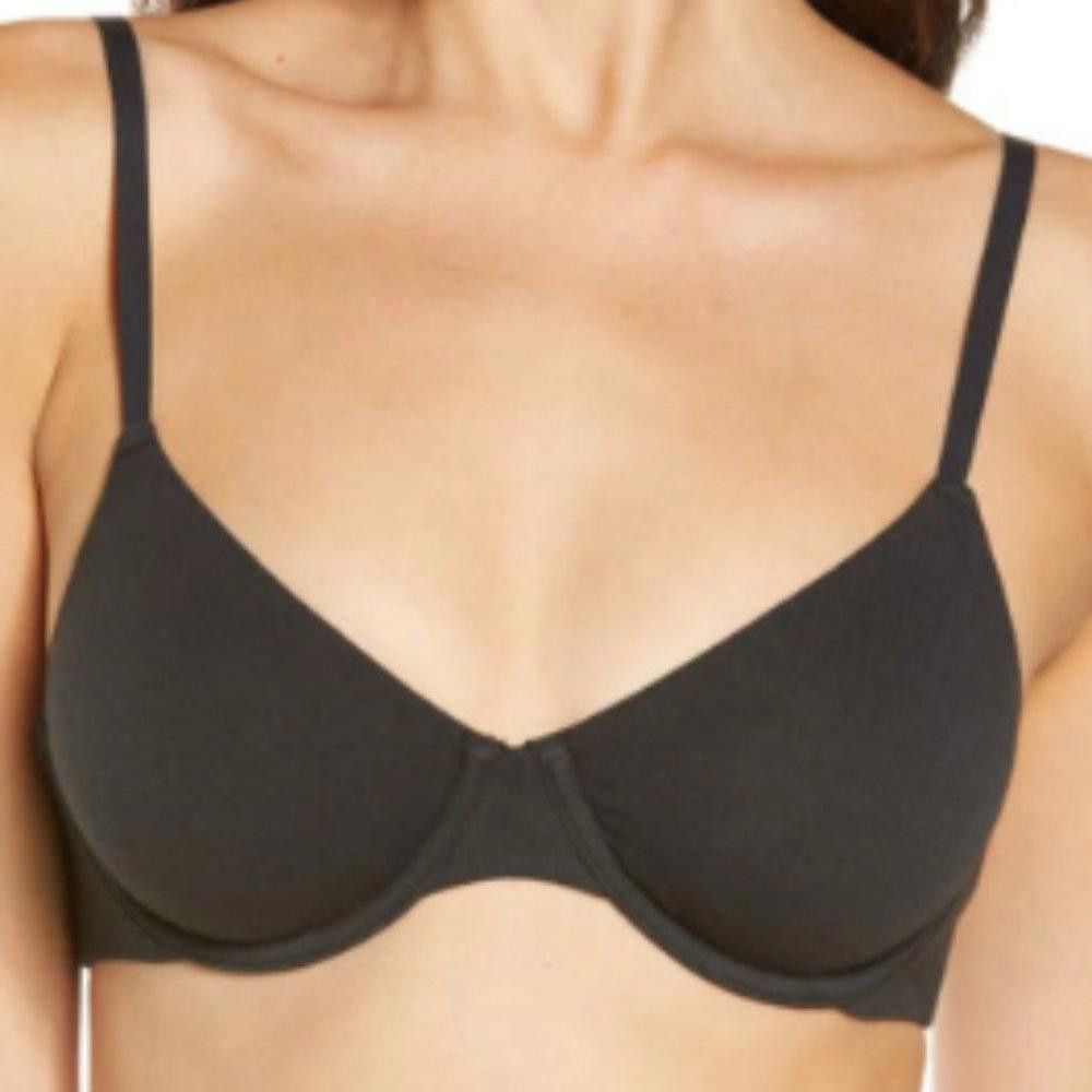 Designer CT596 Skims NWT Fits Everybody Unlined Demi Bra Onyx 32D Size ONE SIZE - 1 Thumbnail