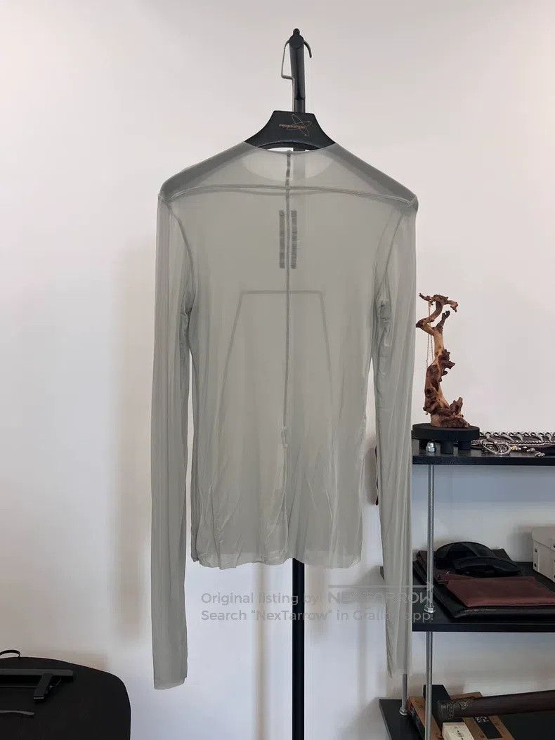 Rick Owens RICK OWENS Semi-transparent long-sleeve undershirt, size L Size L / US 10 / IT 46 - 2 Thumbnail