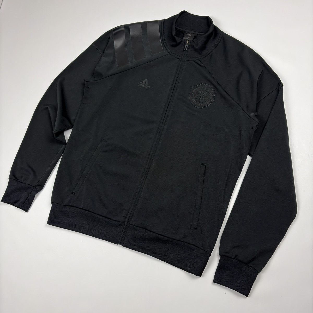 Adidas Manchester United Adidas Track Soccer Football Jacket Size US L / EU 52-54 / 3 - 5 Thumbnail