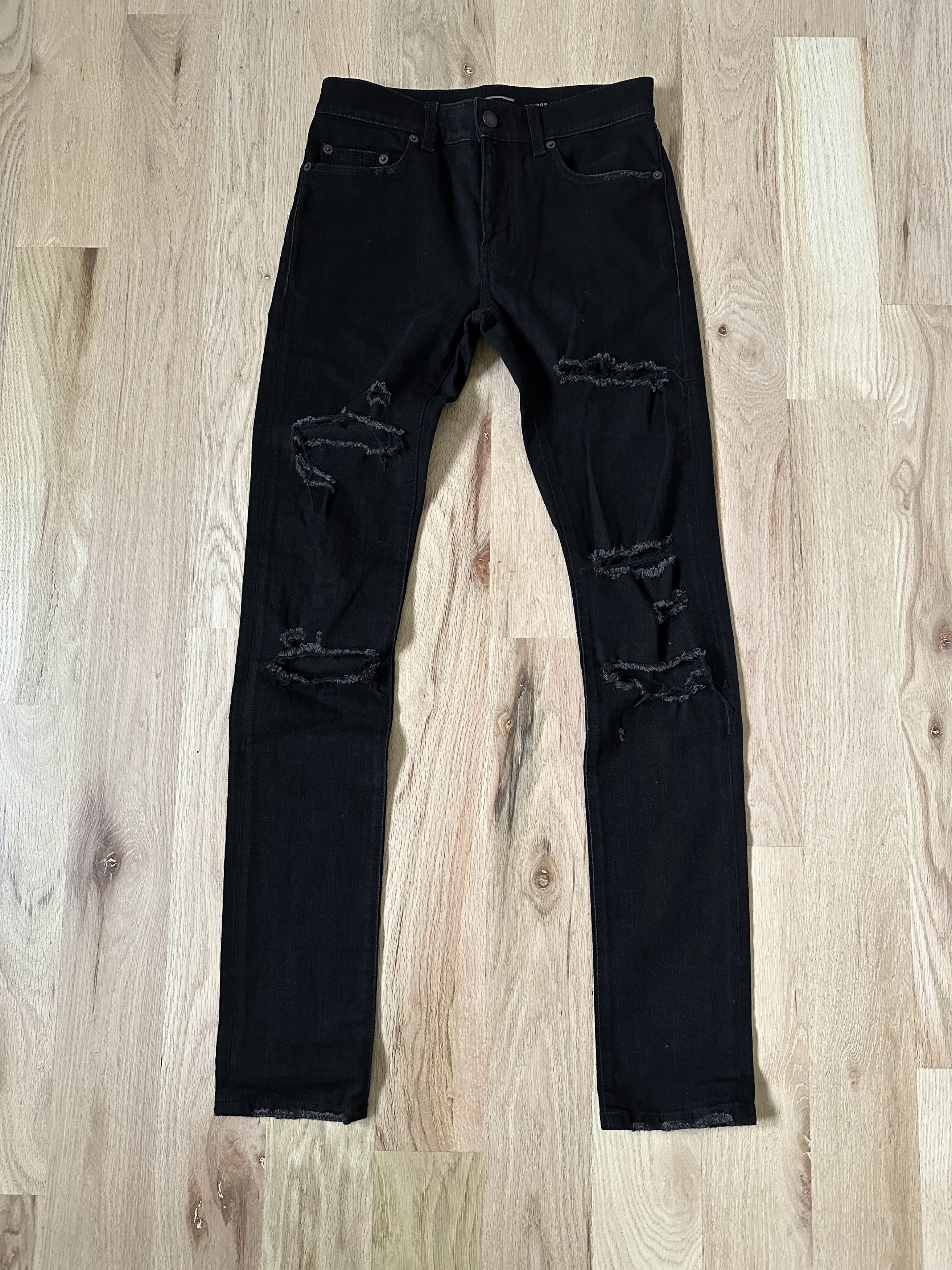 パンツ louren vintage crash denim Saint Laurent FW13 Big Crash Denim - Ākaibu Store