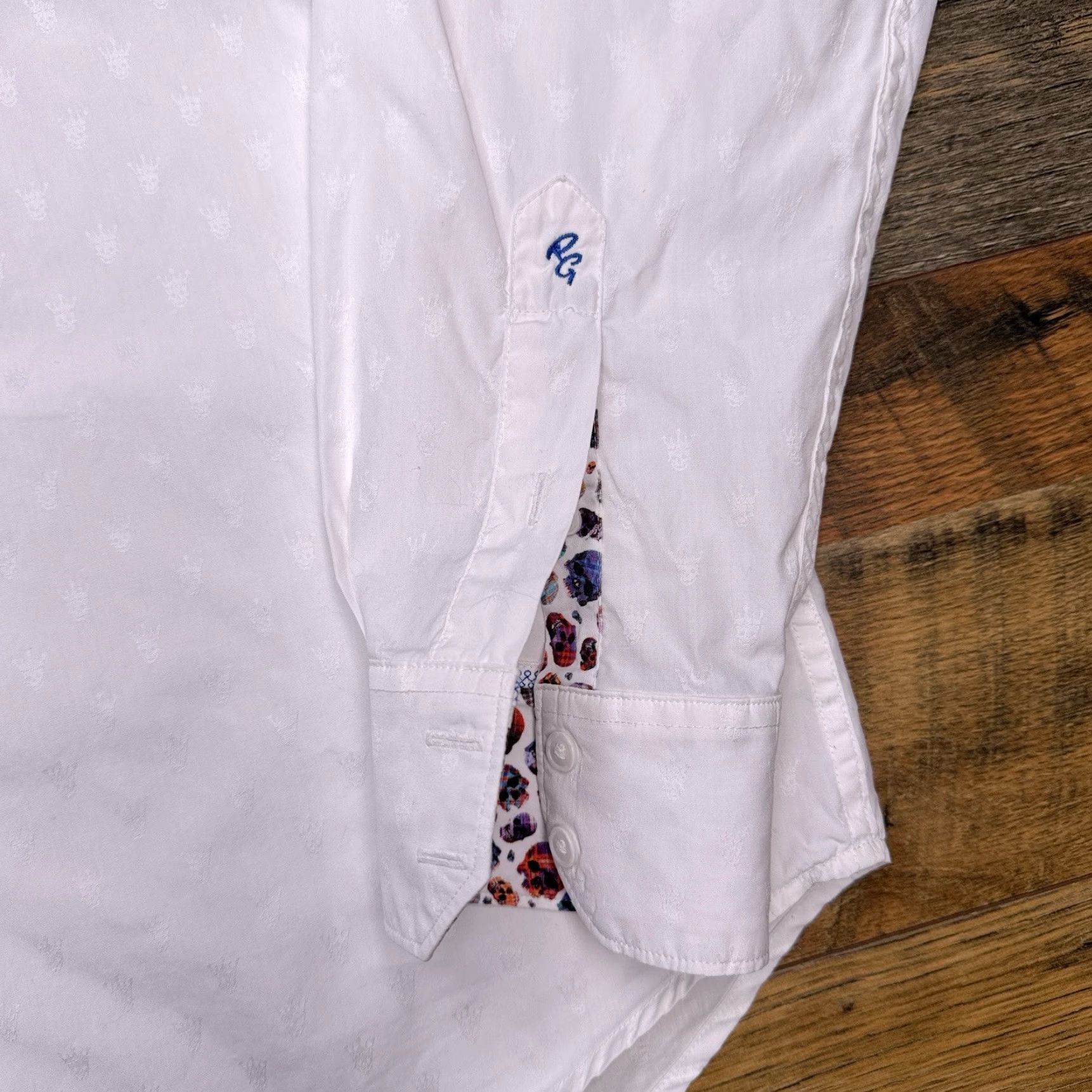 Robert Graham Robert Graham Classic Fit Shirt Mens XL White Crowns Button Up Size US XL / EU 56 / 4 - 6 Thumbnail