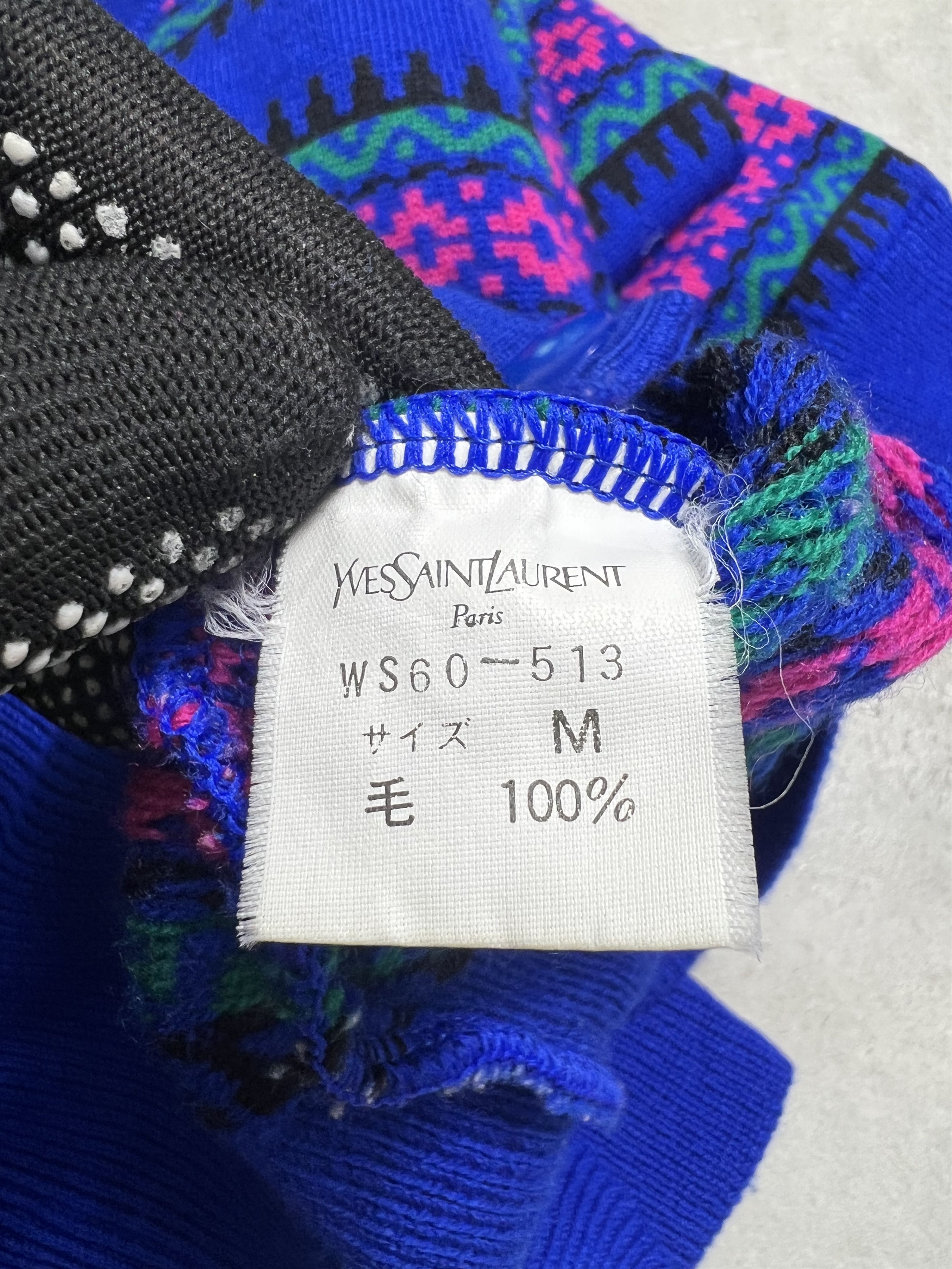 Vintage × Yves Saint Laurent Vintage YVES SAINT LAURENT Knit Cardigan (M) GTMPT512 Size M / US 6-8 / IT 42-44 - 6 Thumbnail