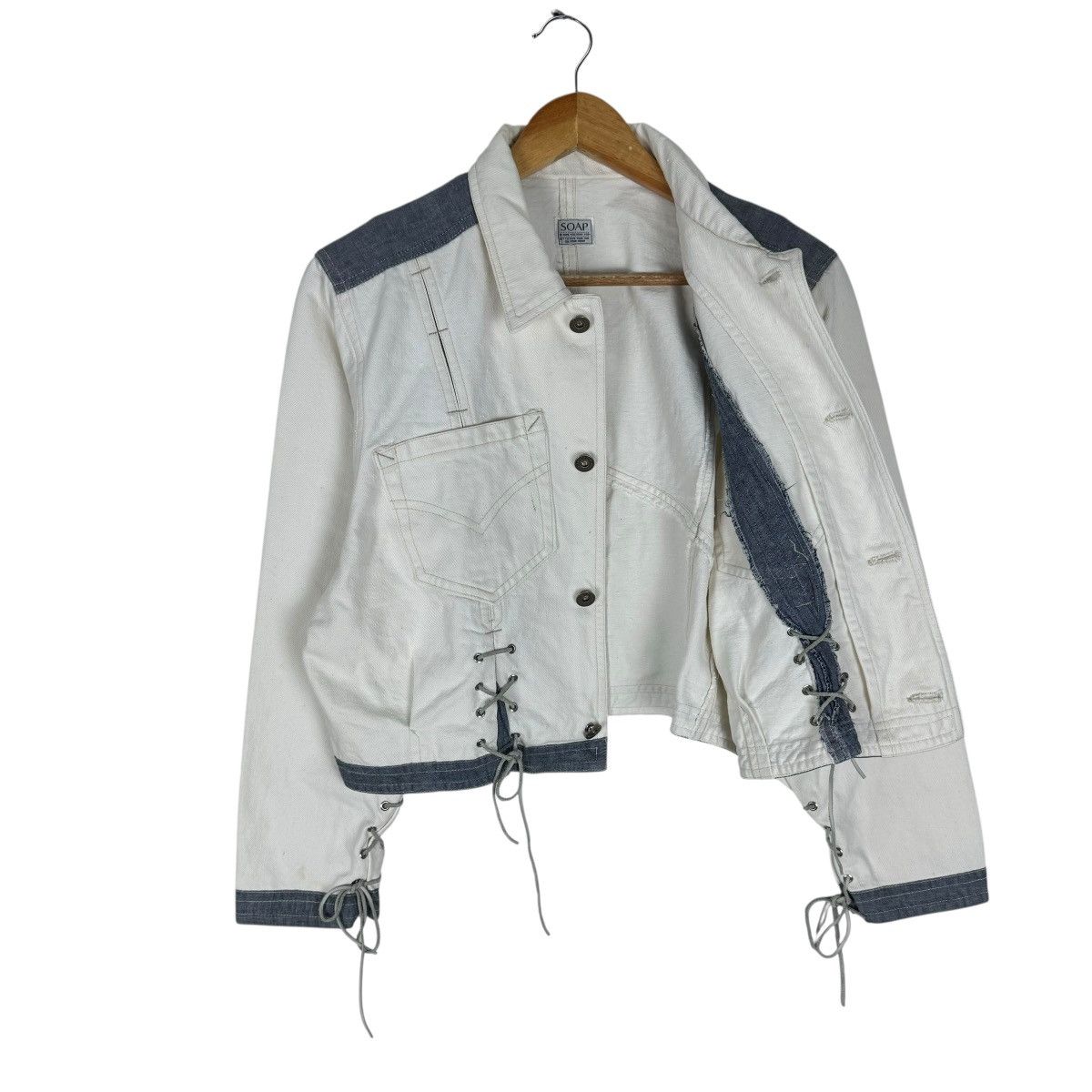 Japanese Brand ❄️SOAP USOP TOYA CROPPED DENIM JACKET Size US S / EU 44-46 / 1 - 11 Thumbnail