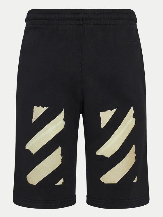 Off-White o1gr1nt0125 Tape Arrows Sweat Short in Black Size US 28 / EU 44 - 2 Thumbnail