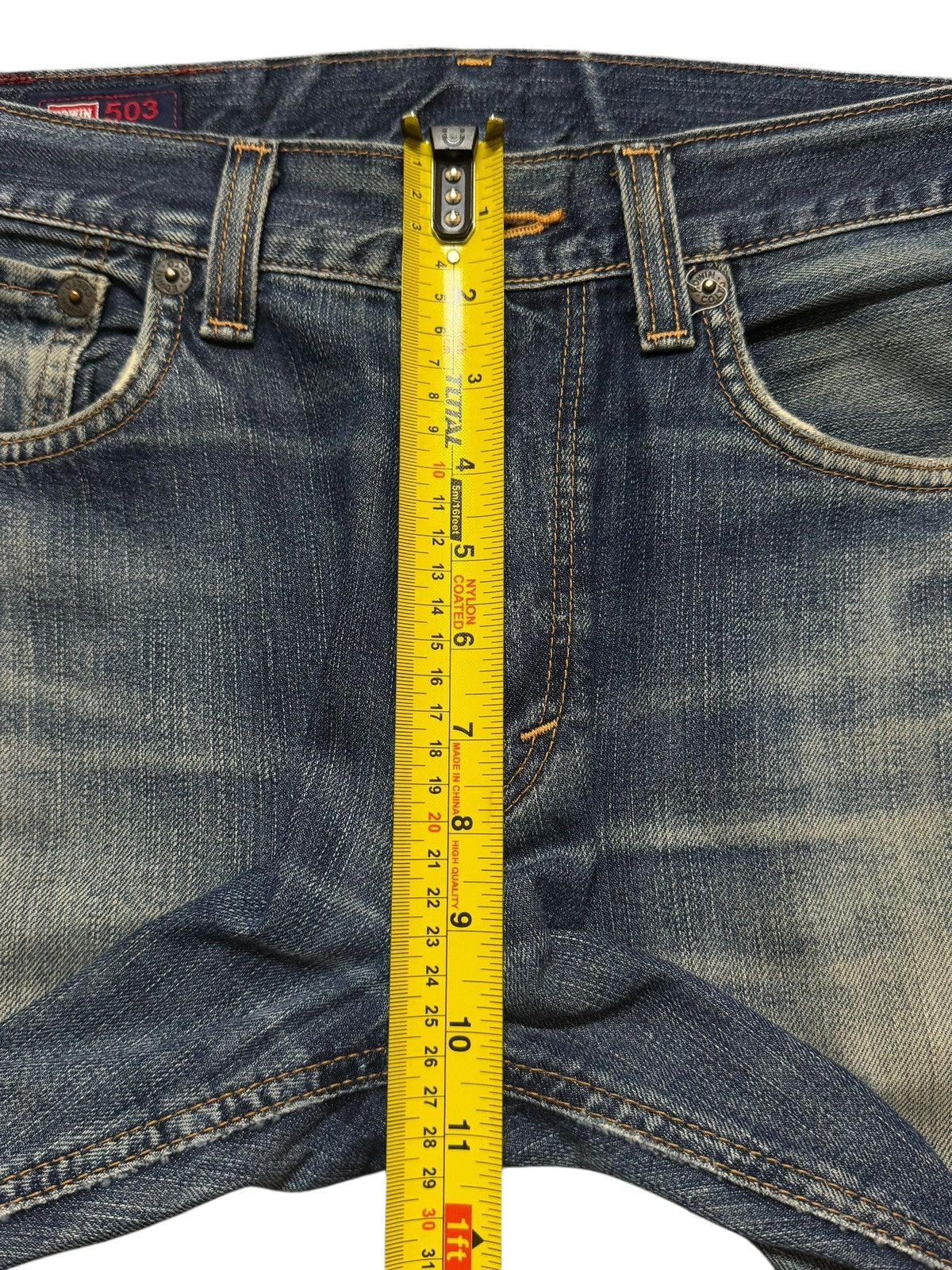 Edwin Vintage 90s Edwin Japan 503 Faded Wash Distressed Straight Size US 32 / EU 48 - 13 Thumbnail