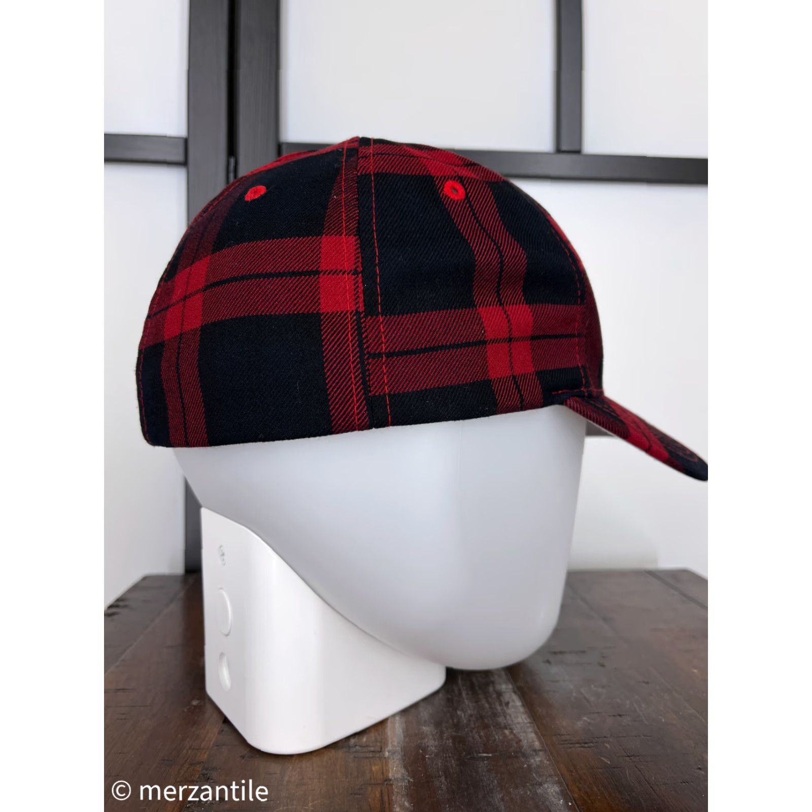 Vintage VINTAGE Porter Barn Wood Hat Cap Fitted Adult Small Red Plaid Embroidered Logo D Size ONE SIZE - 7 Thumbnail