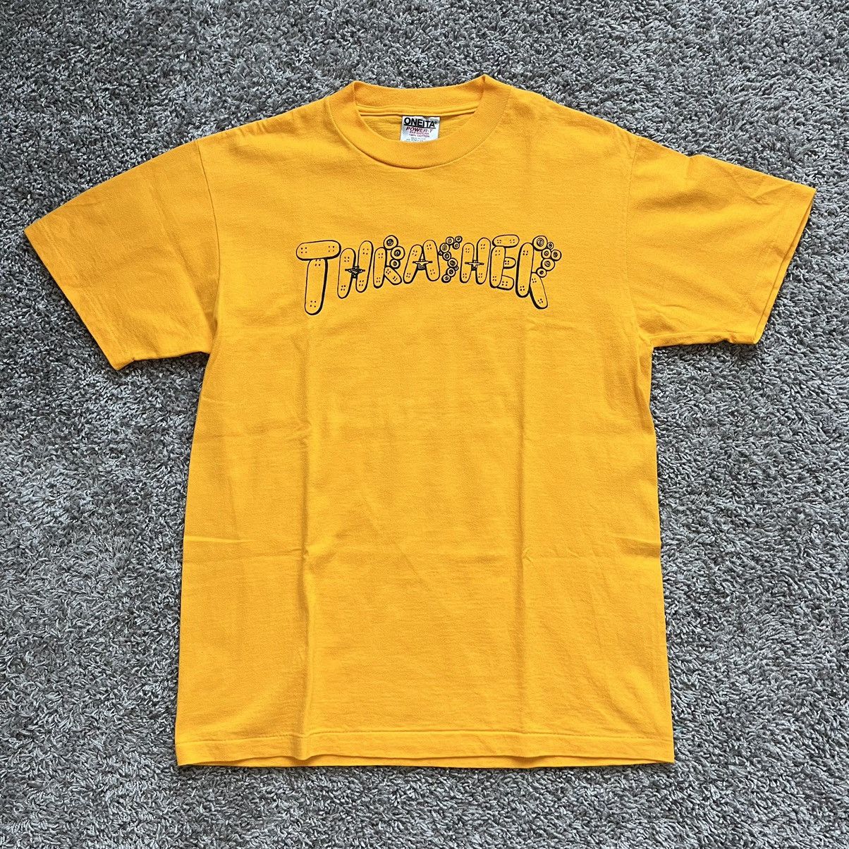 Thrasher × Vintage Vintage 90s Thrasher Skateboarding Mag Tee T Shirt OG Oneita Size US M / EU 48-50 / 2 - 2 Thumbnail