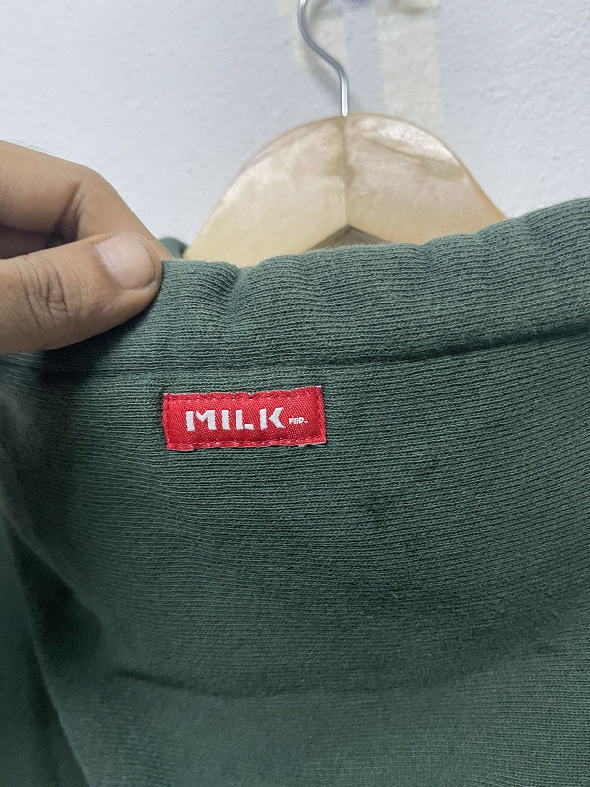 Champion × Vintage VINTAGE CHAMPION X MILKFED BOX LOGO HOODIE GREEN COLOUR Size US S / EU 44-46 / 1 - 12 Thumbnail