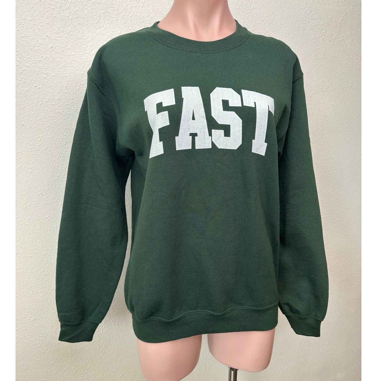 Gildan Gildan Green FAST Graphic Crewneck Sweatshirt US S Size S / US 4 / IT 40 - 2 Thumbnail