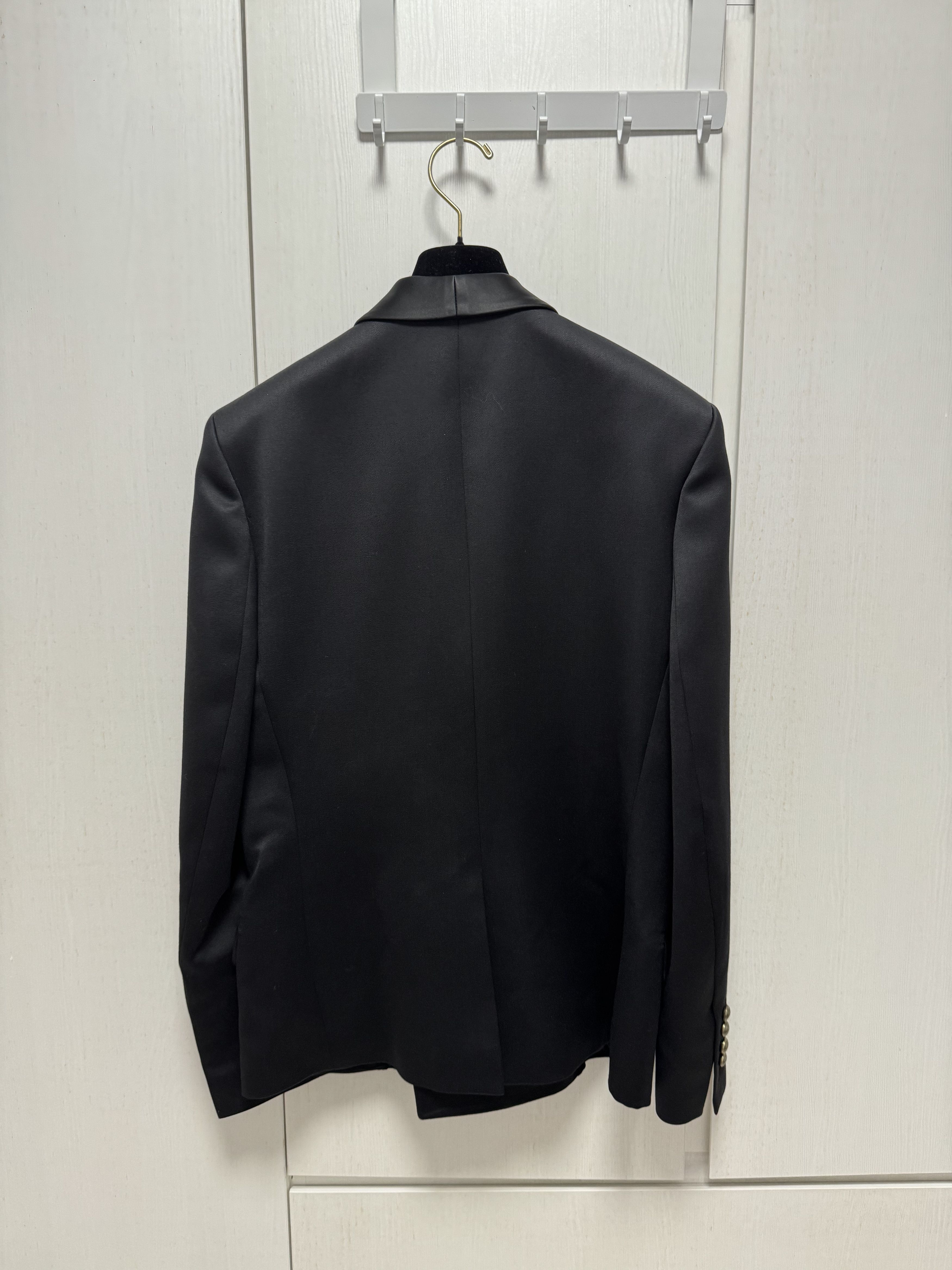 Balmain × H&M H&M x Balmain Shawl Lapel Double Button Blazer Size 48R - 2 Thumbnail