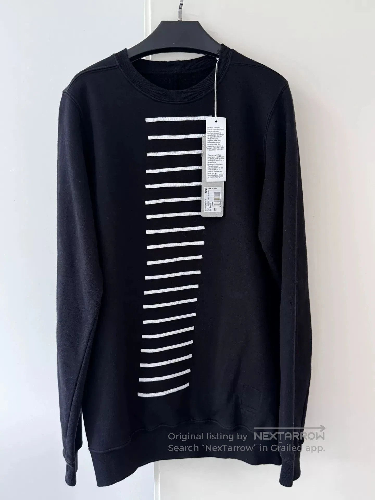 Rick Owens Drkshdw Rick Owens DRKSHDW Long Sleeve Sweatshirt. Size US XS / EU 42 / 0 - 1 Thumbnail