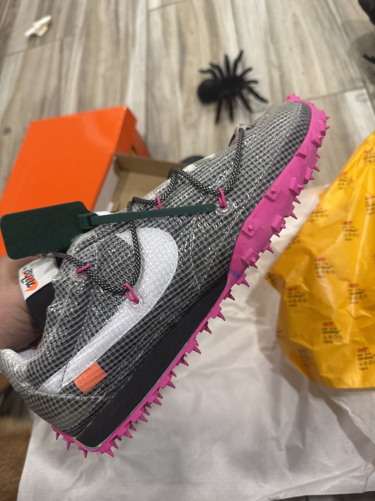 Nike × Virgil Abloh off white nike waffle racer Size US 11.5 / EU 44-45 - 5 Thumbnail