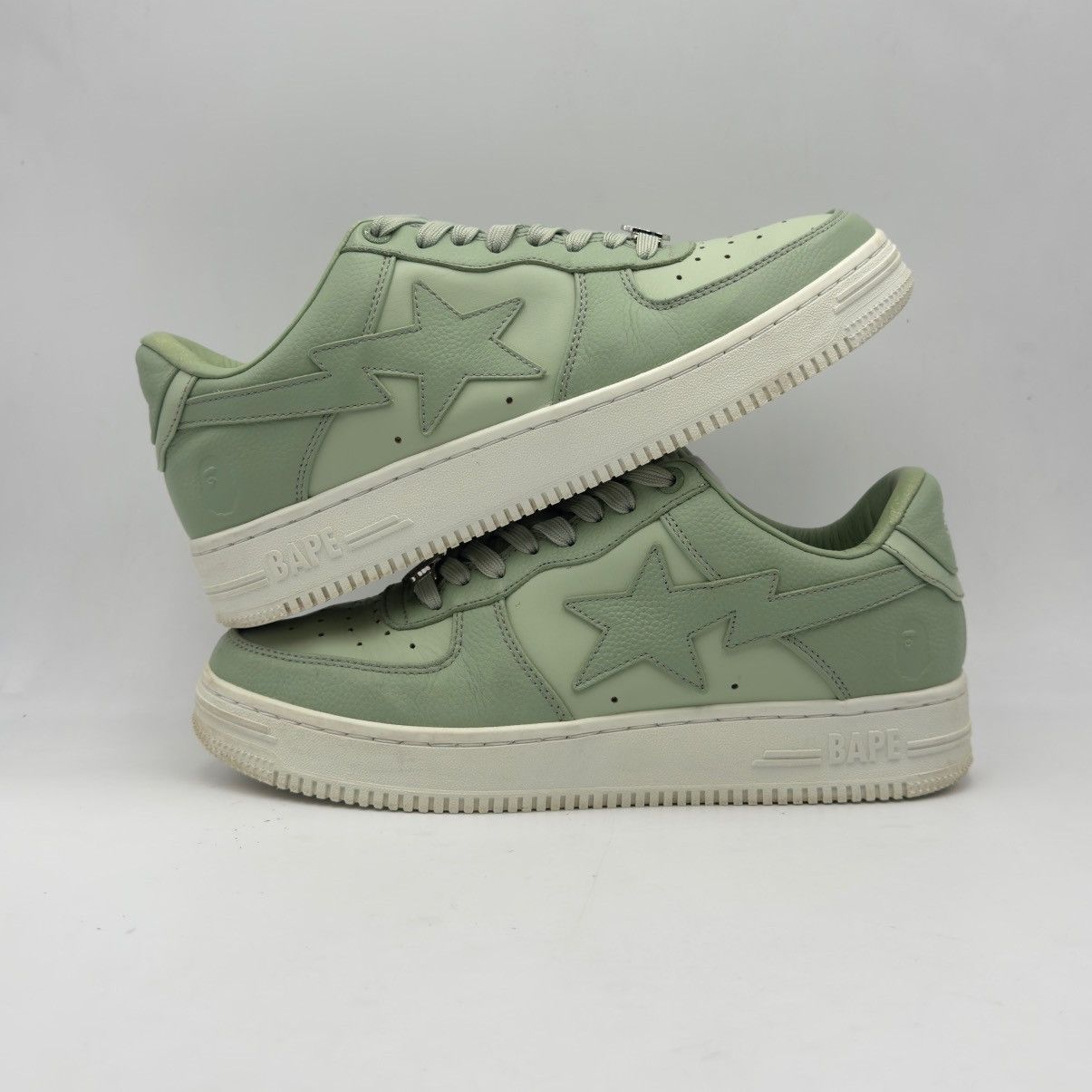 Bape A Bathing Ape Bapesta Green 2023 Size US 9.5 / EU 42-43 - 4 Thumbnail