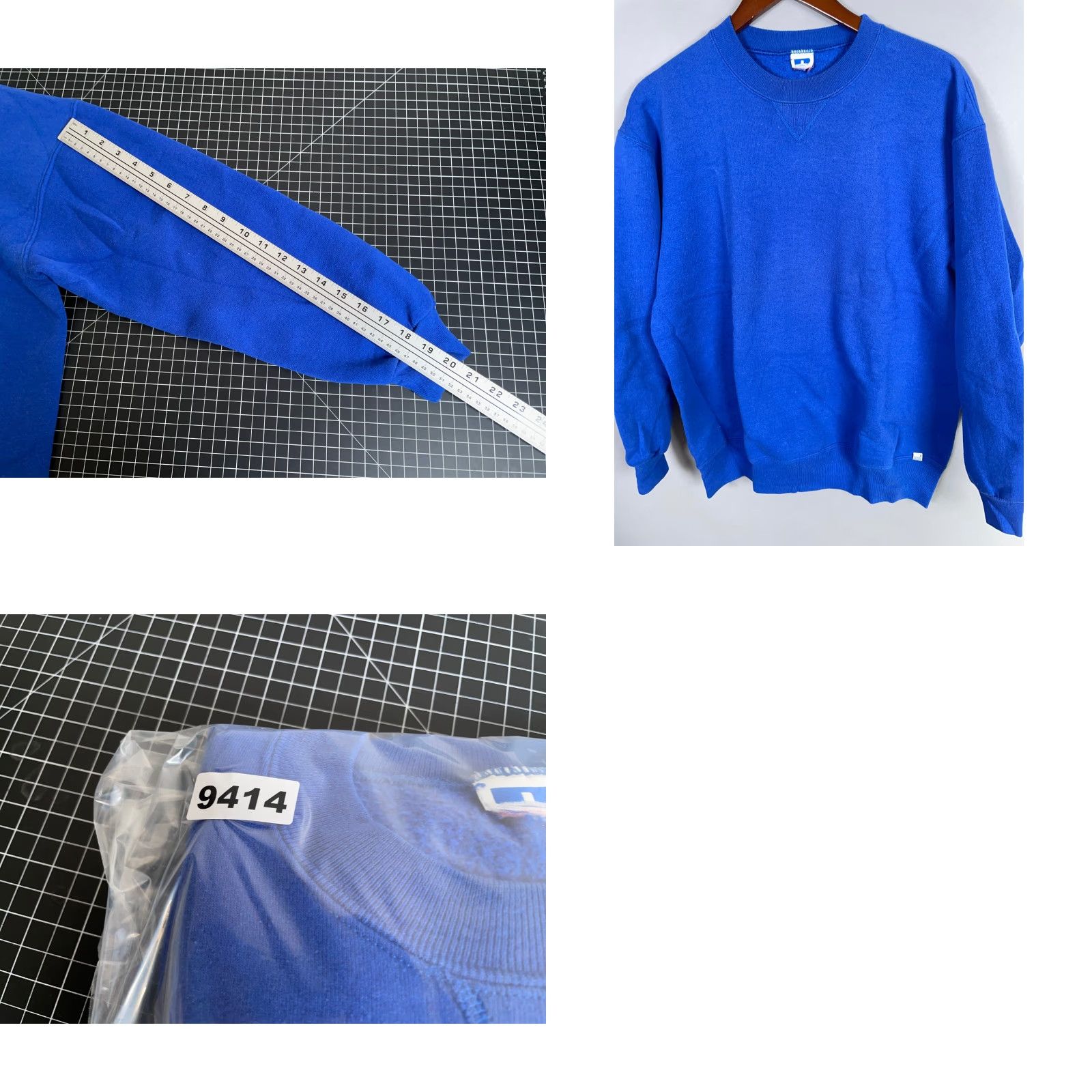 Russell Athletic VINTAGE Russell Athletic Sweatshirt Crewneck Adult Large Blue 50/50 90s Retro Mens Size US L / EU 52-54 / 3 - 8 Thumbnail