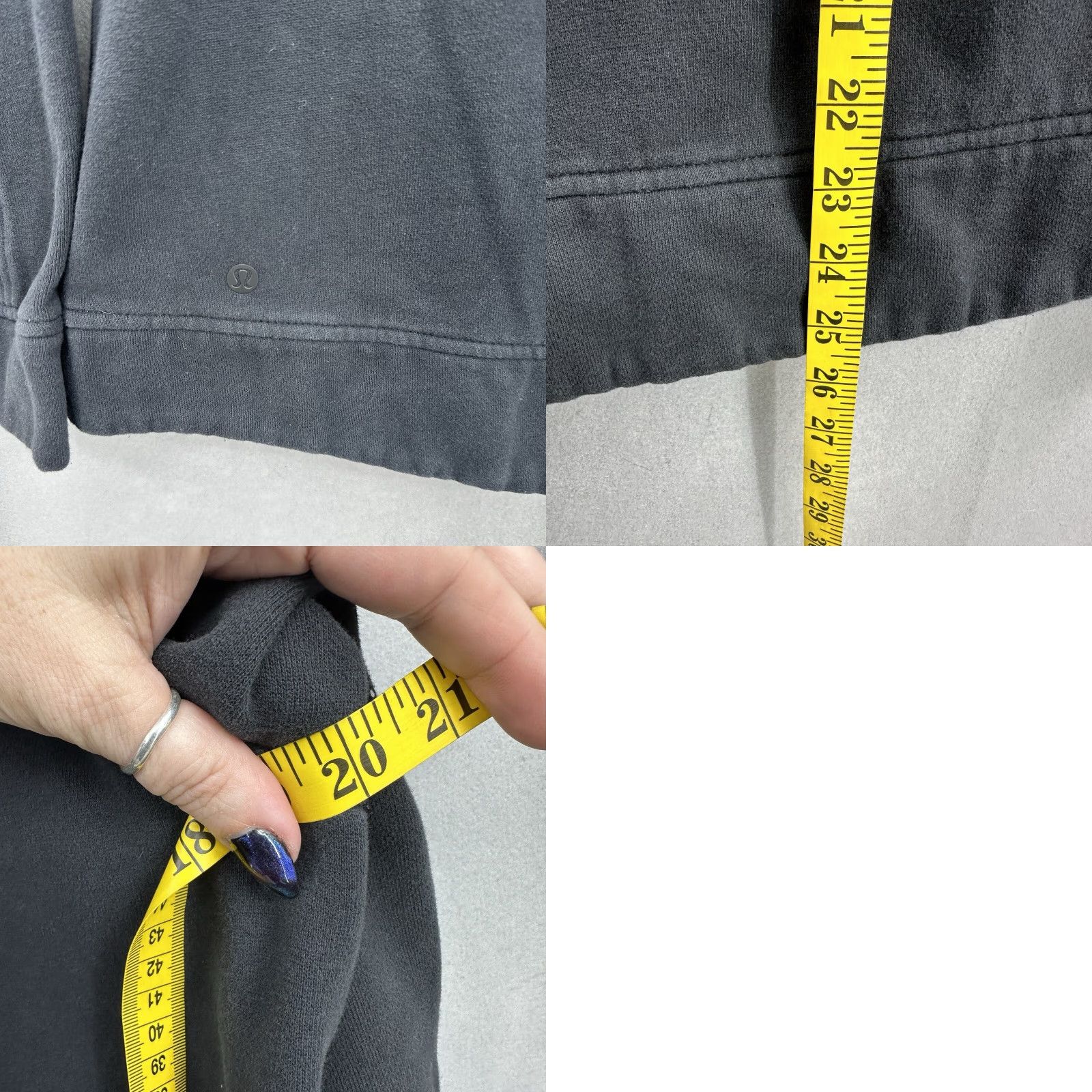 Lululemon Lululemon Sweatshirt Womens 6 Black Fleece Be True Logo Crew Neck Pullover ZIP Side Size M / US 6-8 / IT 42-44 - 9 Thumbnail