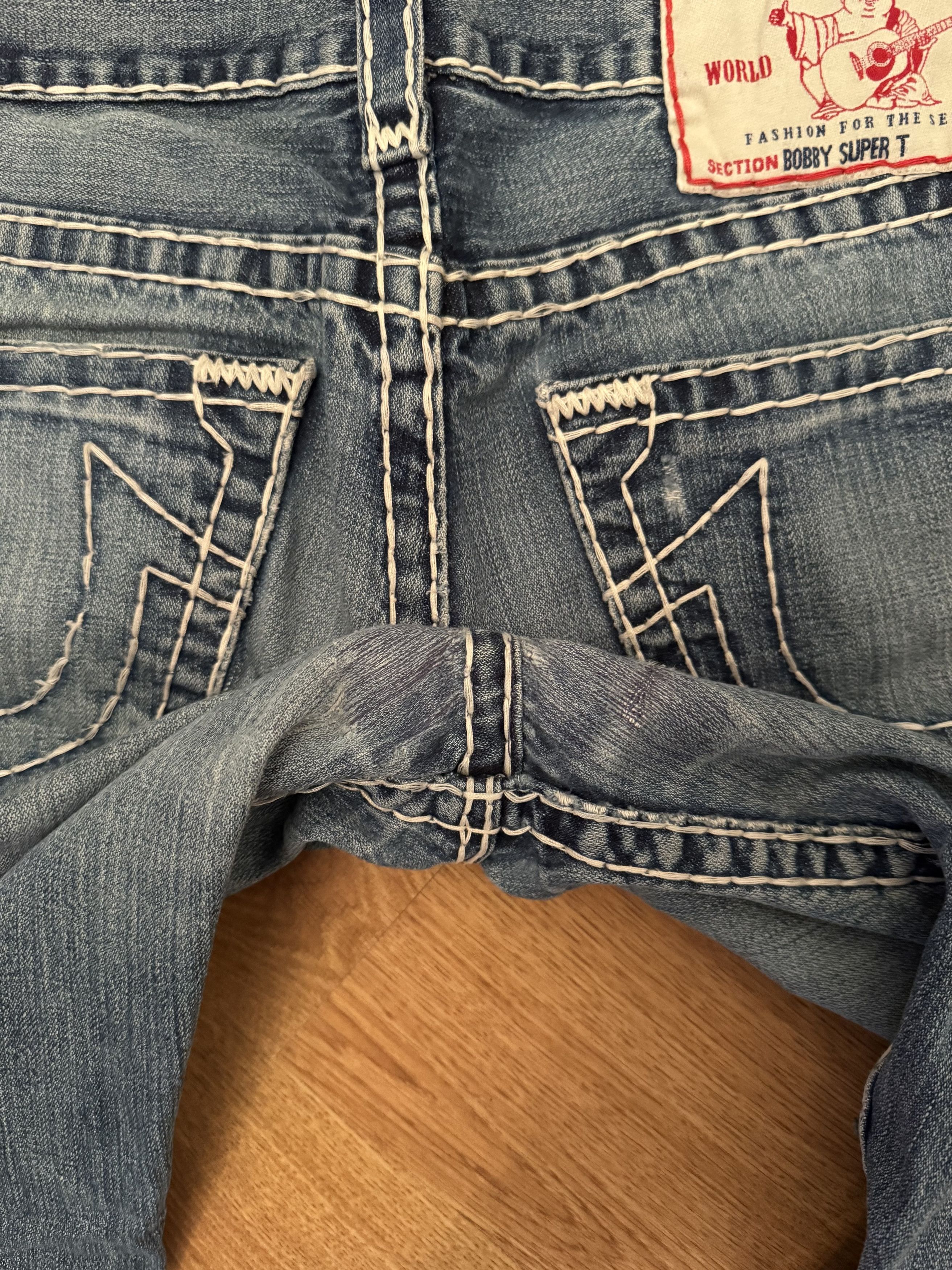 True Religion Vintage Y2K True Religion Dstressed Denim Jeans Size US 32 / EU 48 - 5 Thumbnail