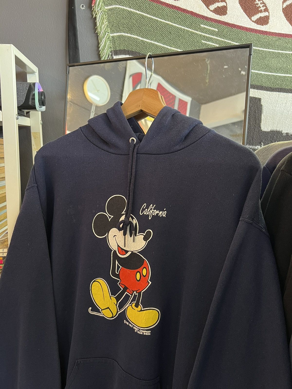 Mickey Mouse × Velva Sheen × Vintage Vintage Mickey Mouse Velva Sheen Hoodie Size US L / EU 52-54 / 3 - 2 Thumbnail