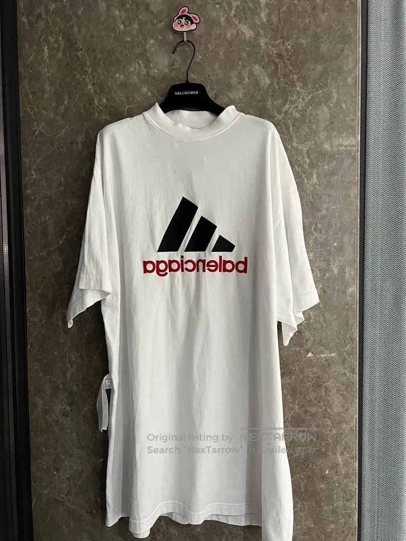 Balenciaga Balenciaga adidas Joint Printed Short Sleeve Size US S / EU 44-46 / 1 - 1 Thumbnail