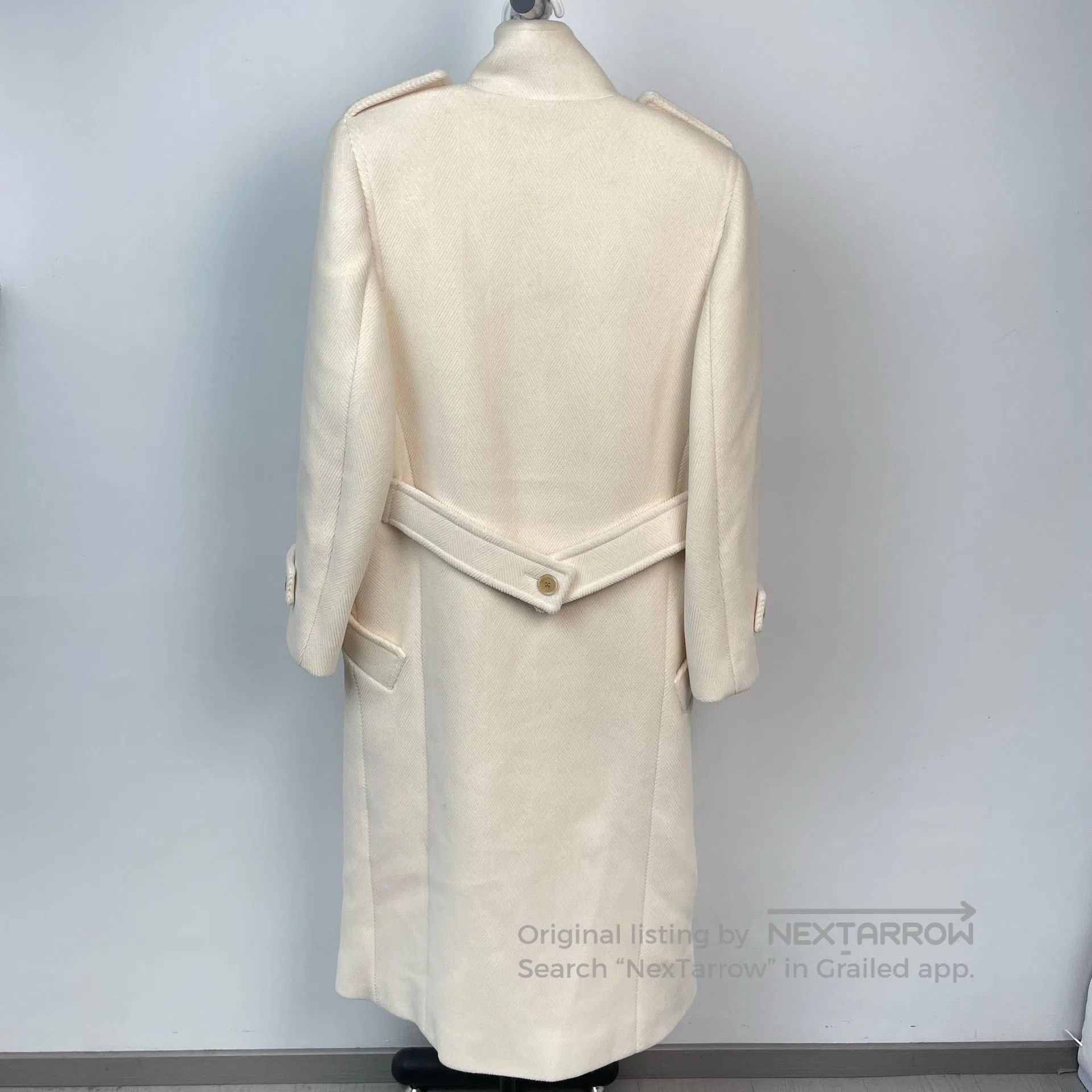 Saint Laurent Paris Saint Laurent Paris Beige oversized double-breasted long w Size XS / US 0-2 / IT 36-38 - 2 Thumbnail