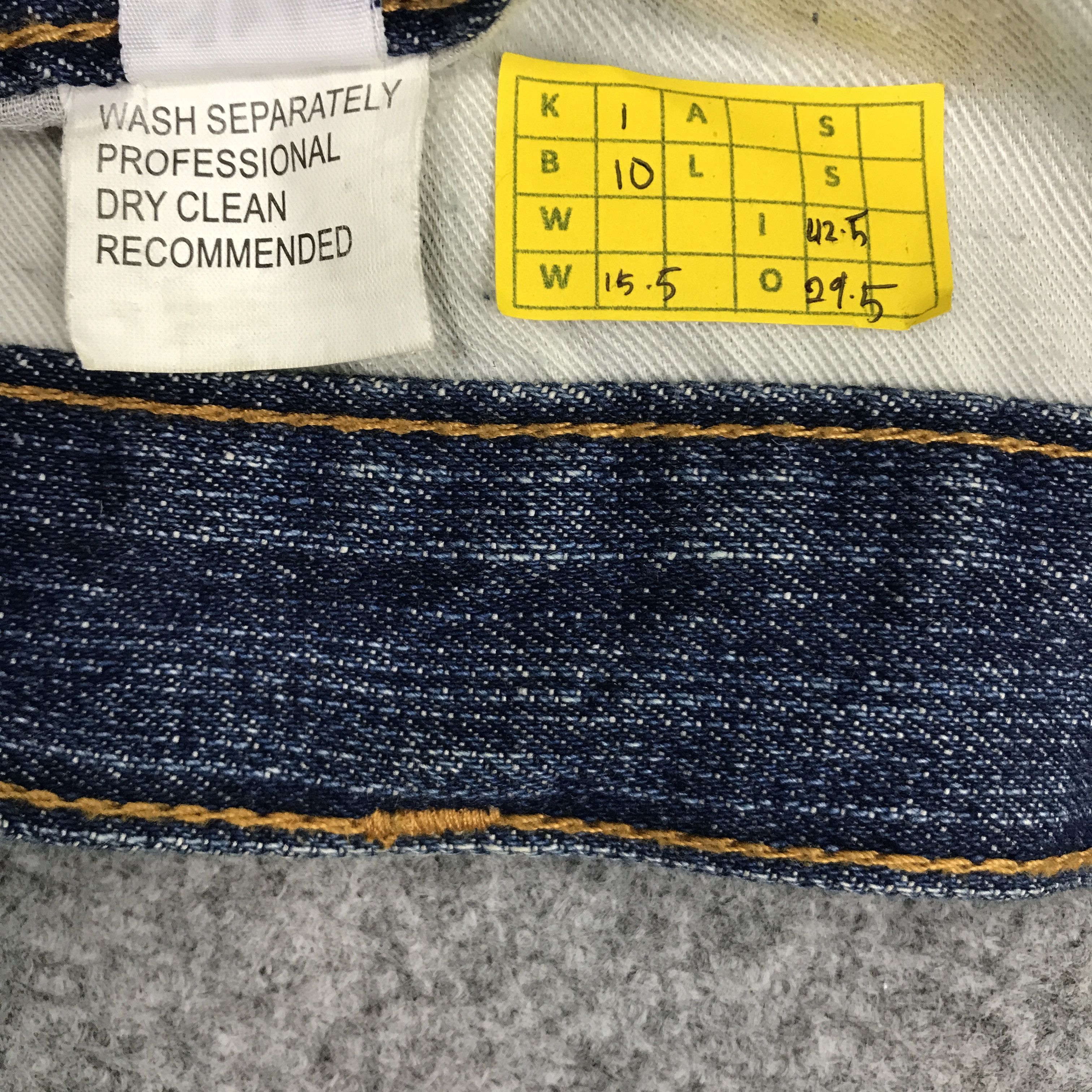 Japanese Brand decomp Baggy patchwork style denim jean Size US 31 - 8 Thumbnail