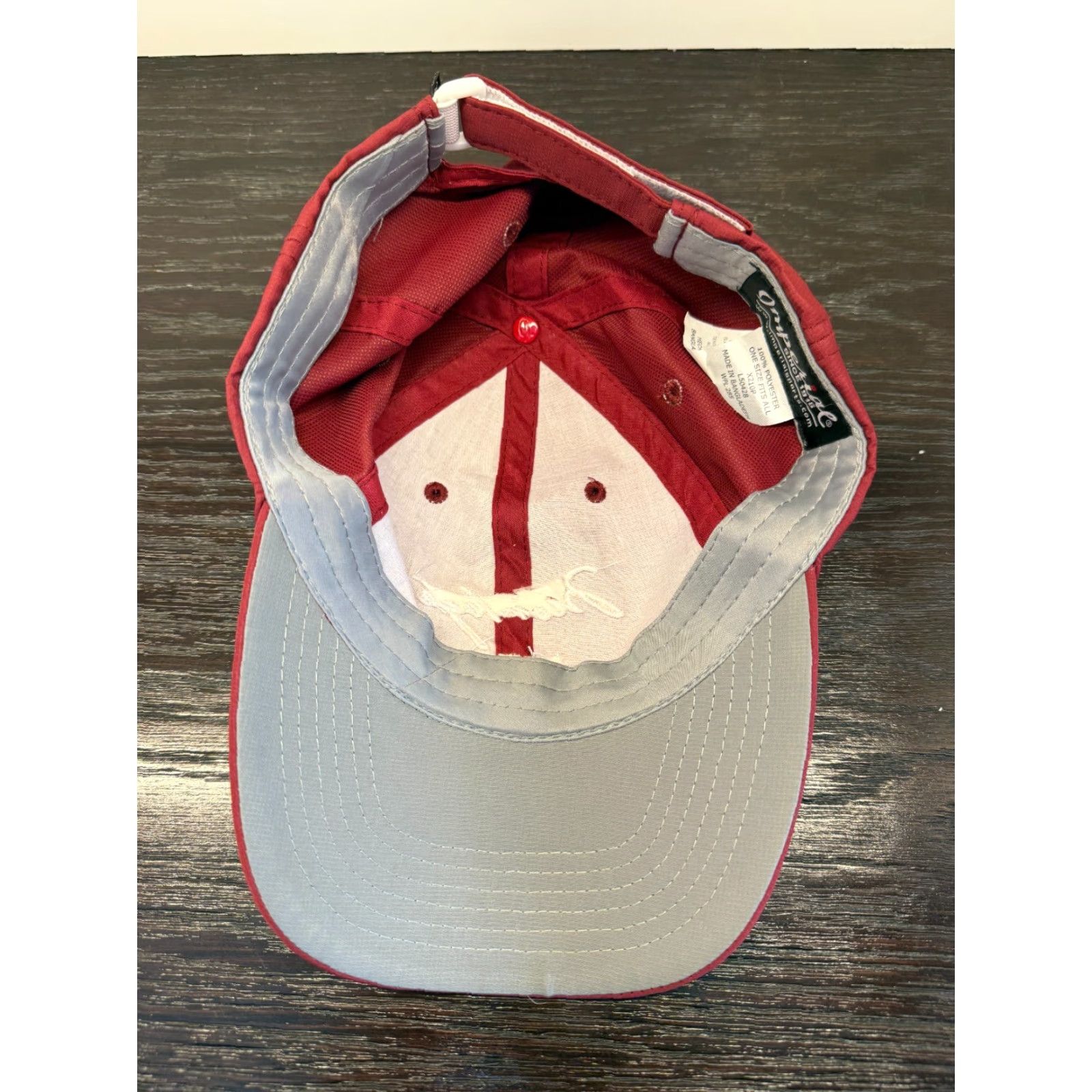 Imperial Imperial Montage Los Cabos Hat Mens One Size Red Strapback Adjustable Tennis Golf Size ONE SIZE - 6 Thumbnail