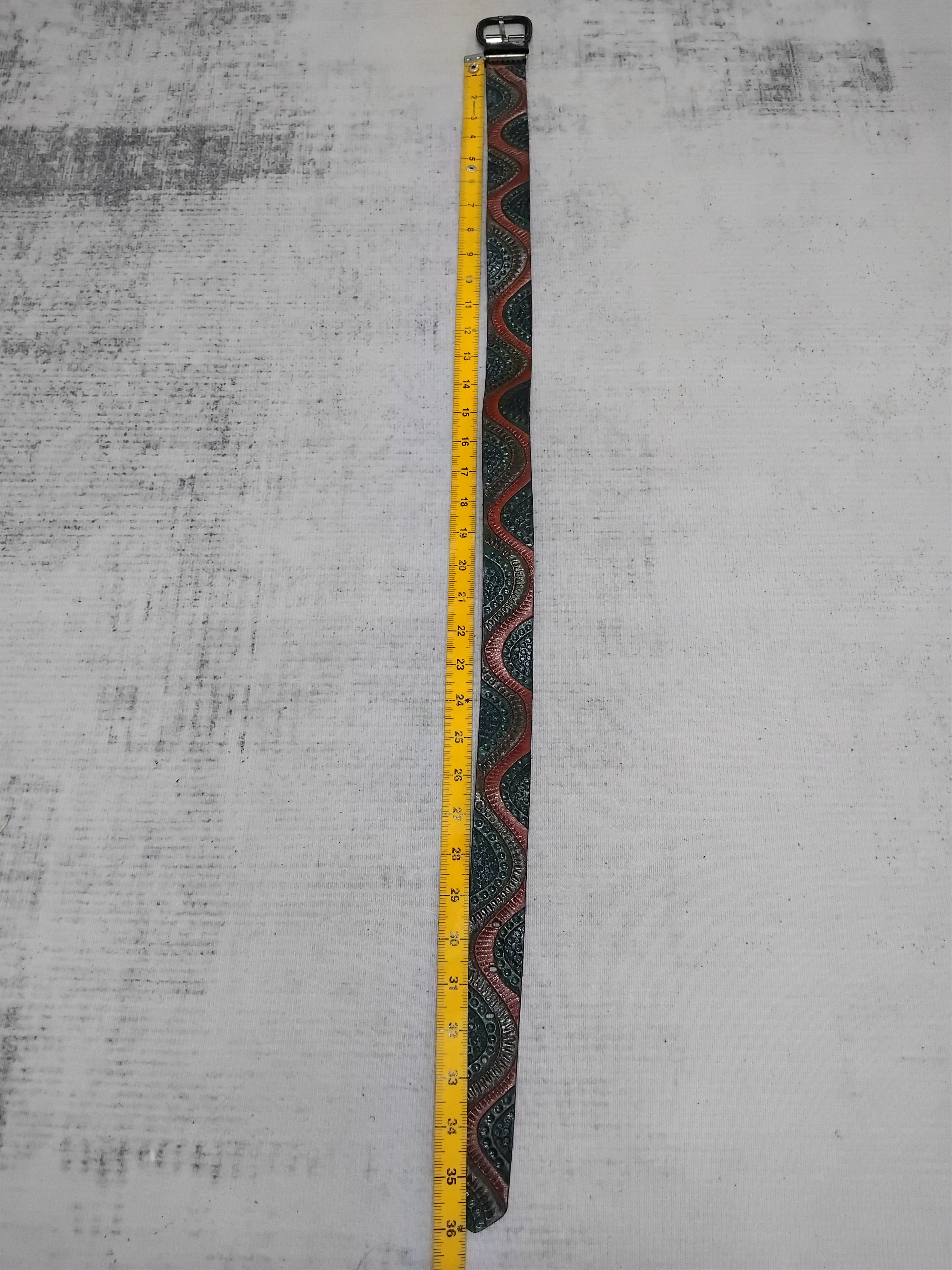 Japanese Brand 💥Unnamed joker colour punk rock style leather belt Size ONE SIZE - 6 Thumbnail