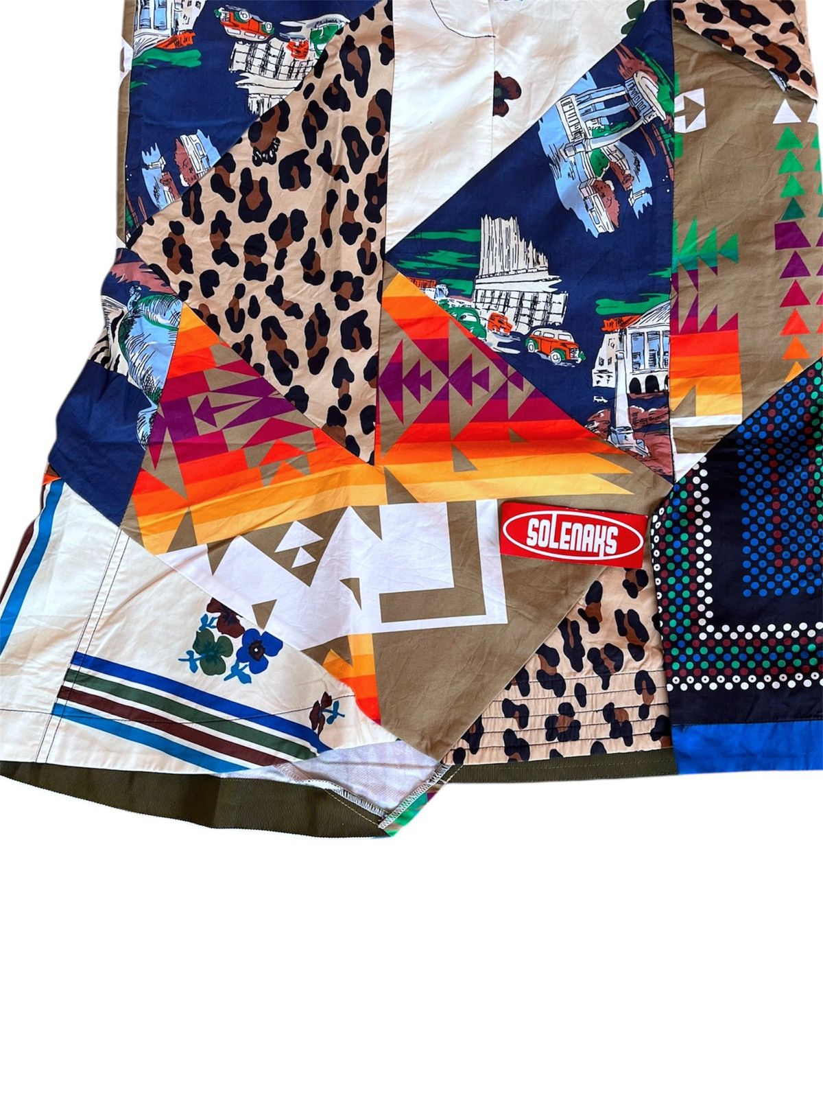 Sacai Sacai x Hank Willis Thomas patchwork asymmetric skirt Size 32" / US 10 / IT 46 - 6 Thumbnail