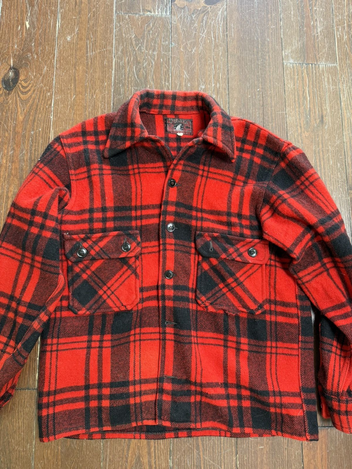 Vintage Vintage Wool Shirt Jacket Size US M / EU 48-50 / 2 - 1 Thumbnail