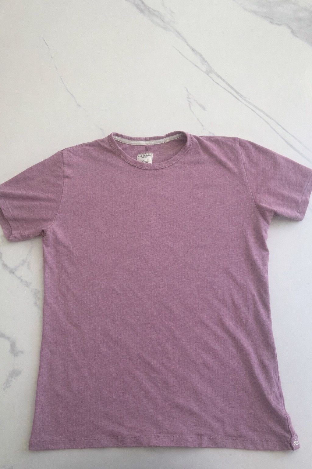 Other RAG & BONE Mens Classic Flame Slub T-Shirt in Berry Size US S / EU 44-46 / 1 - 1 Thumbnail