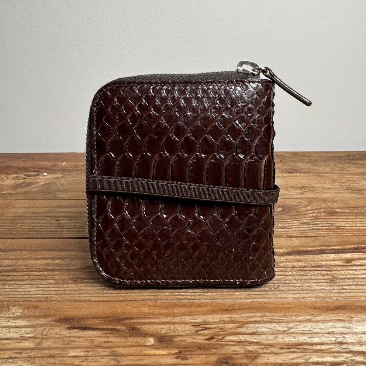 Helmut Lang Helmut Lang 2000’s Snake Skin Leather Zip-Up Wallet Size ONE SIZE - 2 Thumbnail