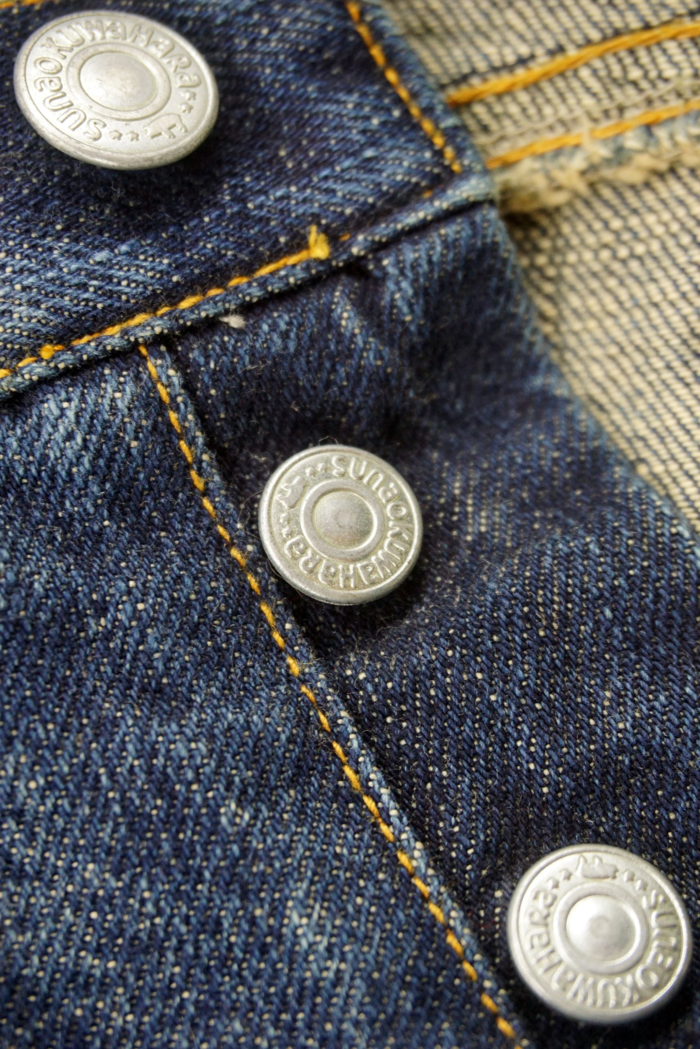 Japanese Brand Sunao Kuwahara Jeans W30xL29.5 Low-Rise Straight Leg Denim Size 27" / US 4 / IT 40 - 14 Thumbnail