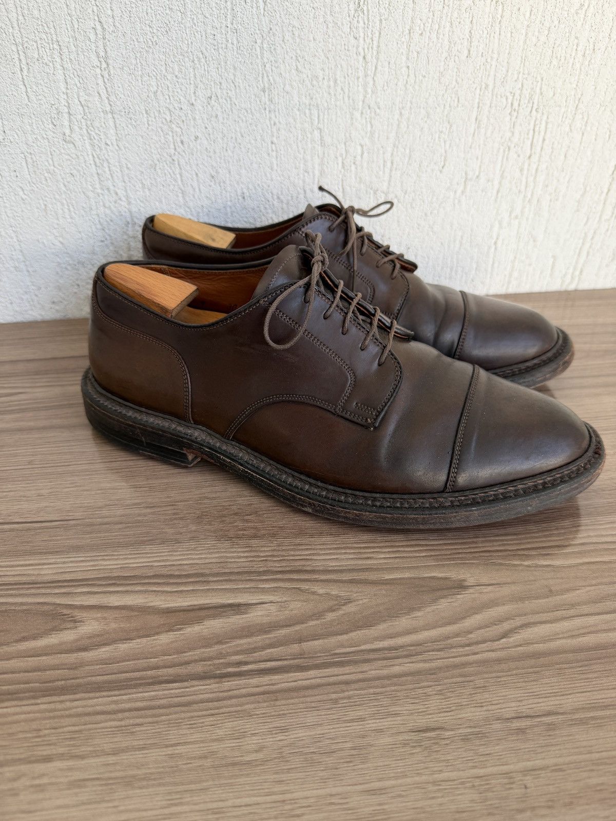 Alden Shell cordovan cap toe derby Size US 9 / EU 42 - 1 Thumbnail
